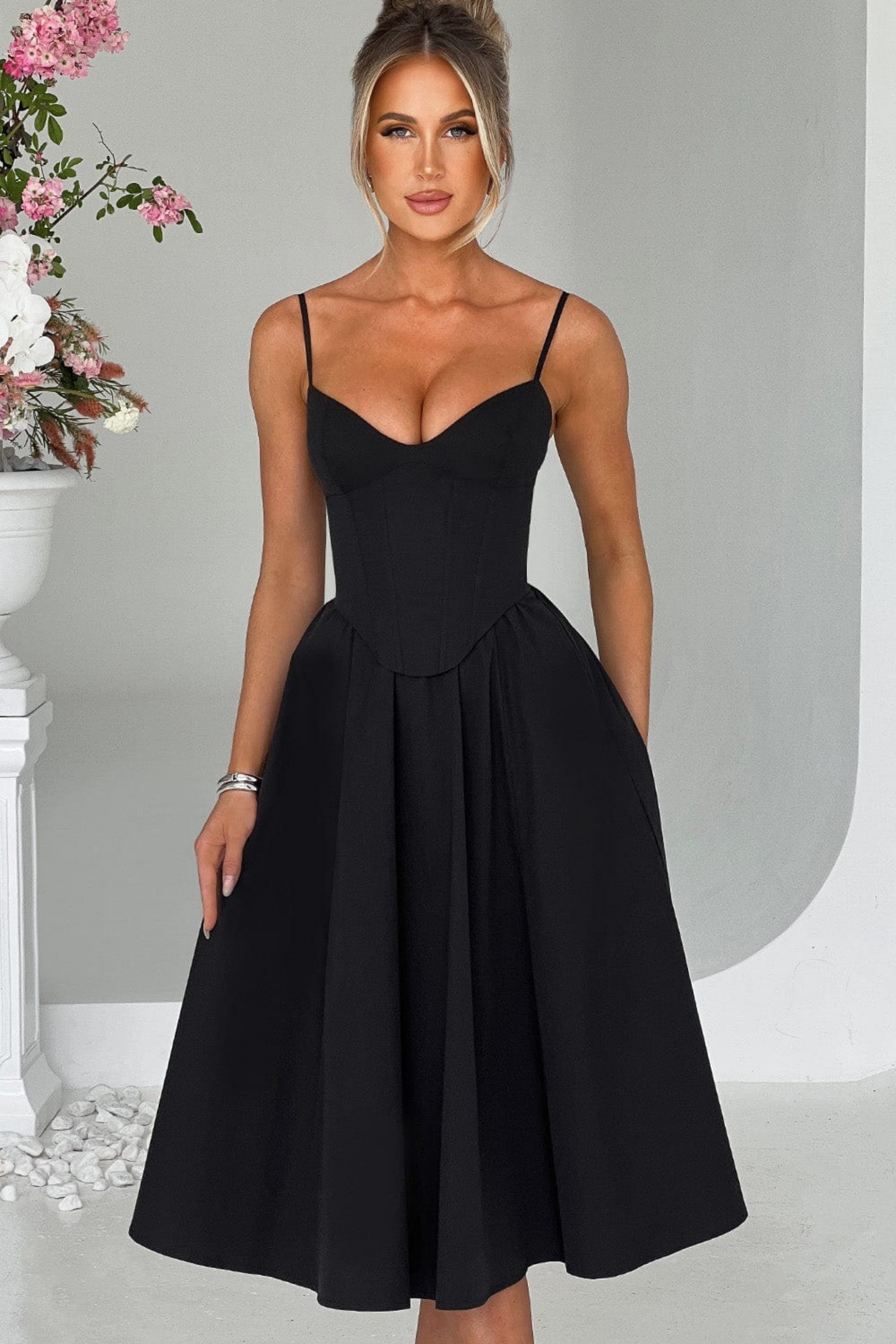 Belle Aura Midi Dress