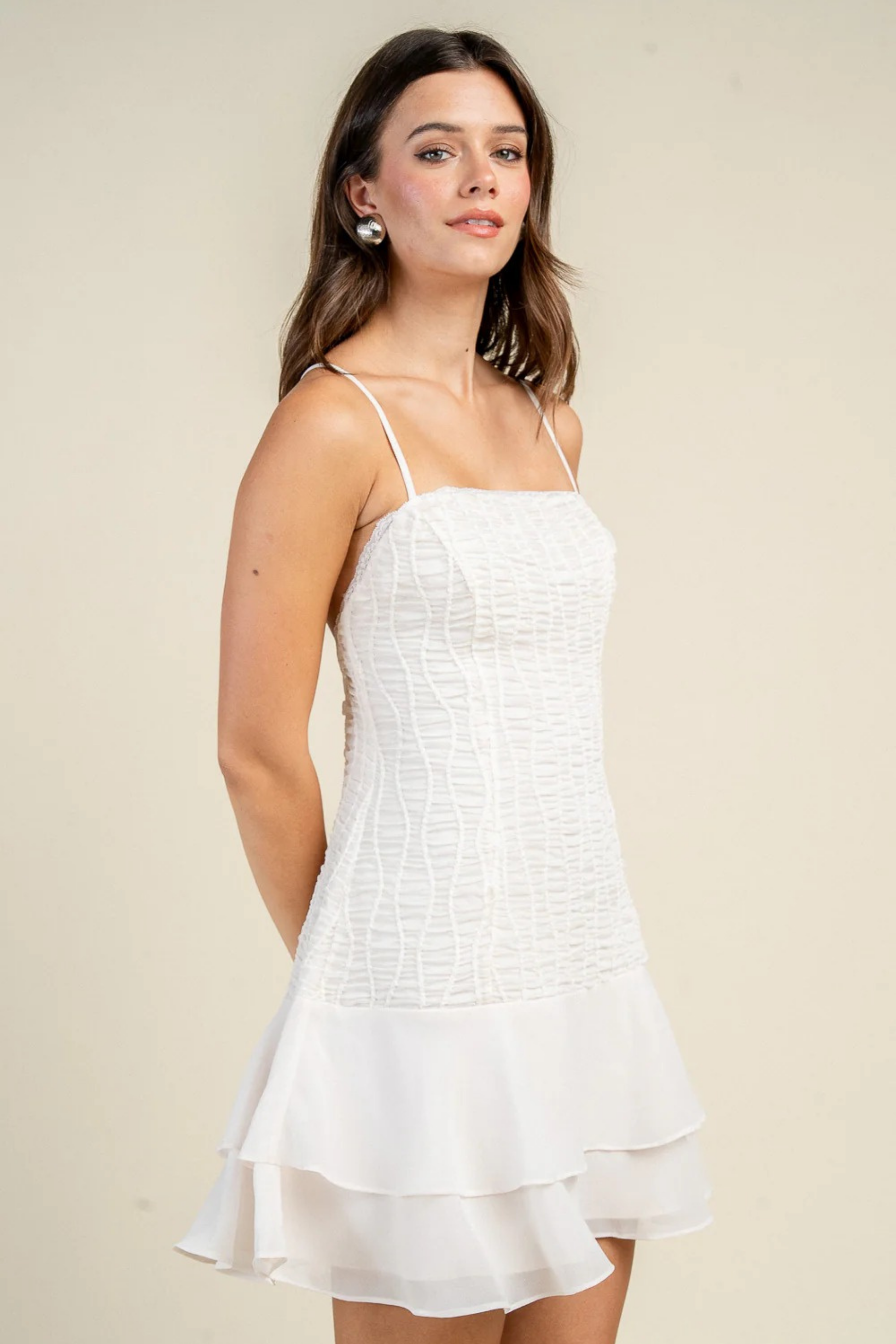 Soft Bloom Mini Dress