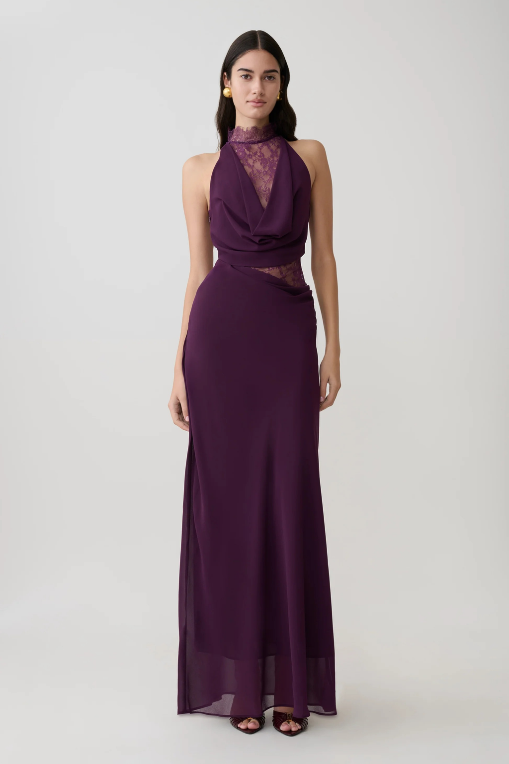 Noir Allure Maxi Dress