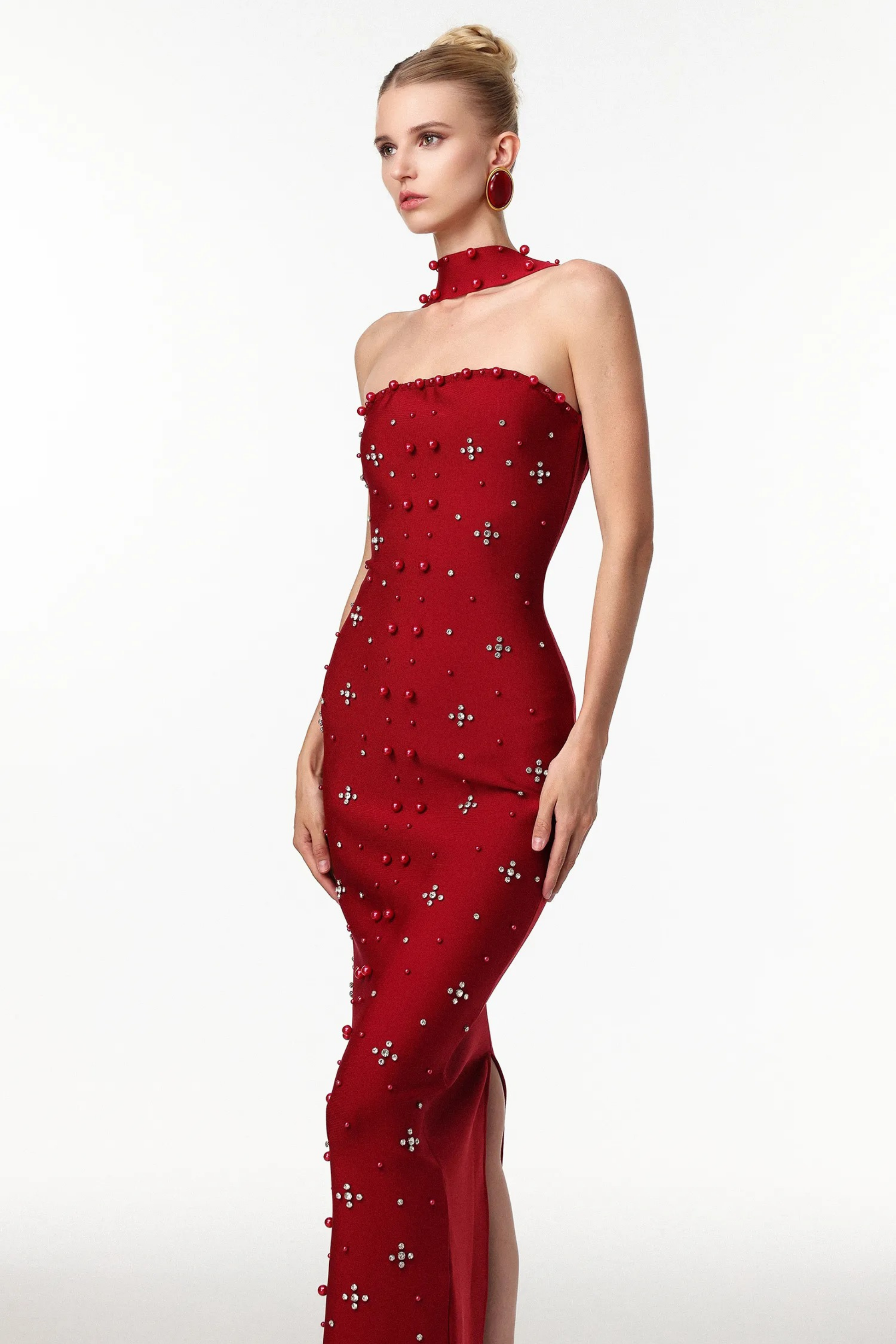 Noir Elegance Maxi Dress