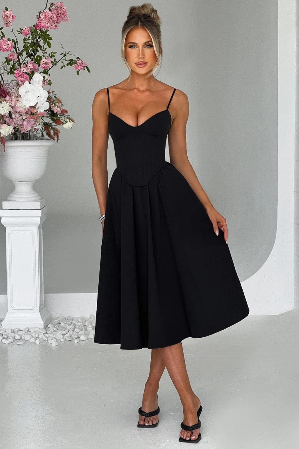 Belle Aura Midi Dress