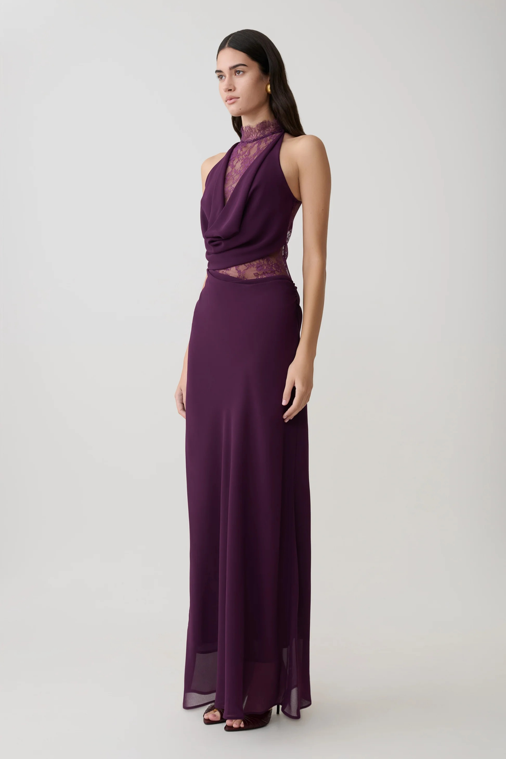 Noir Allure Maxi Dress
