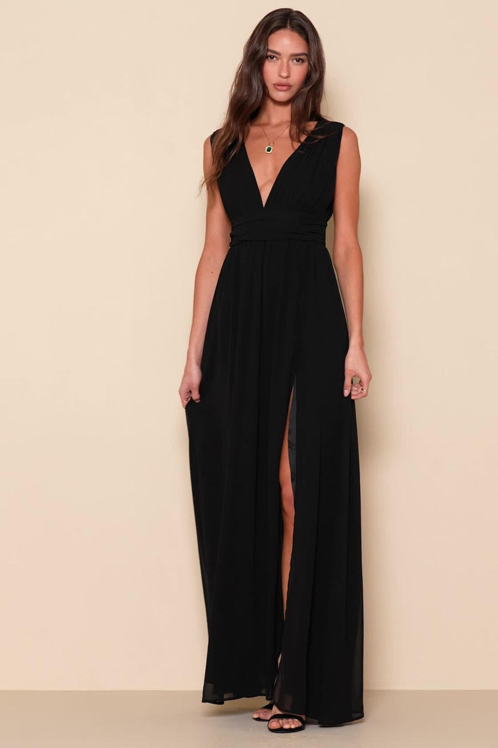 Elegant Bridesmaid Dress Flowing Chiffon Style