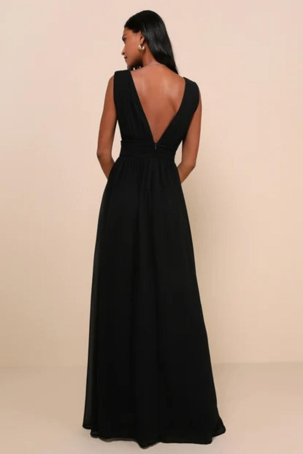 Elegant Bridesmaid Dress Flowing Chiffon Style