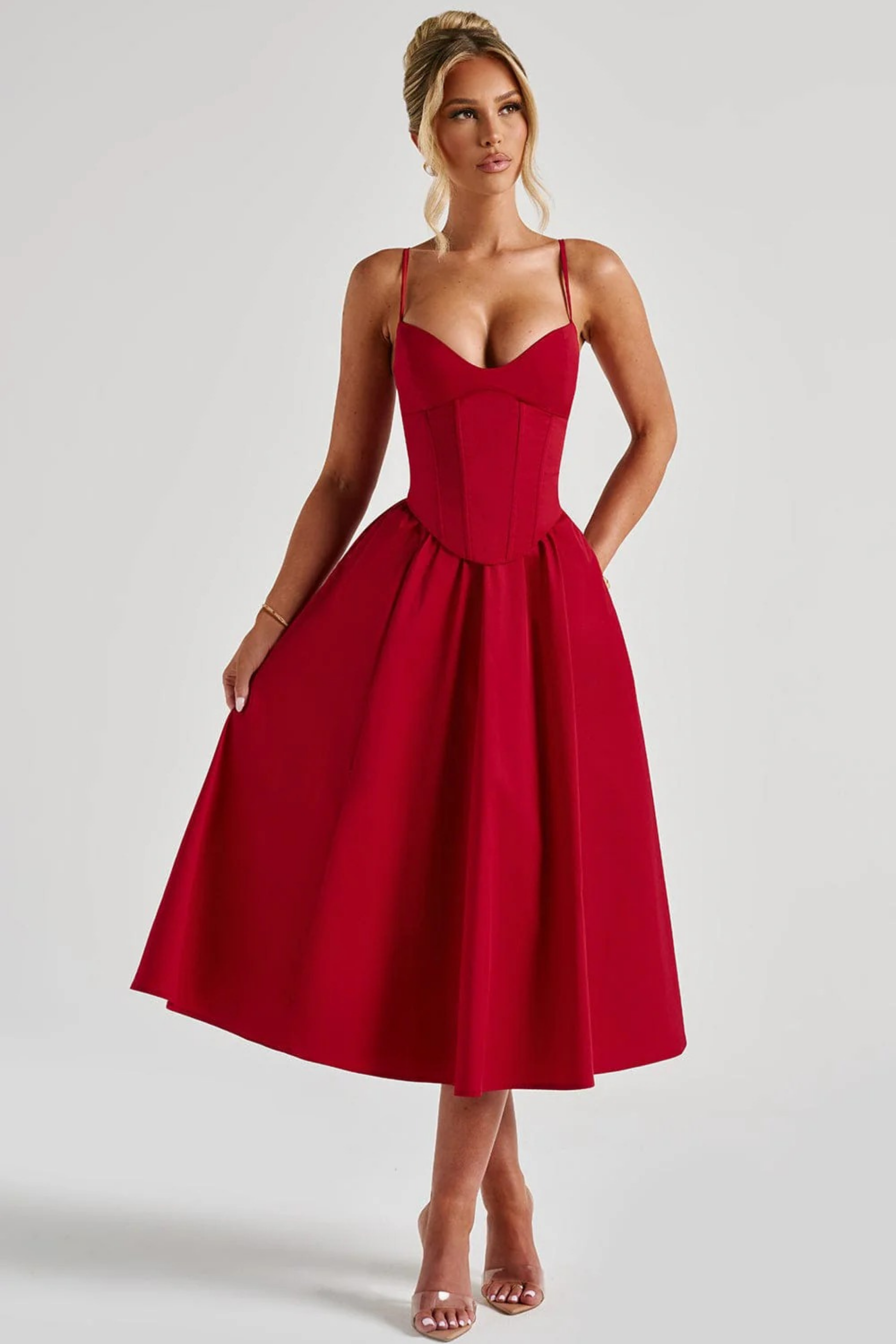 Belle Aura Midi Dress