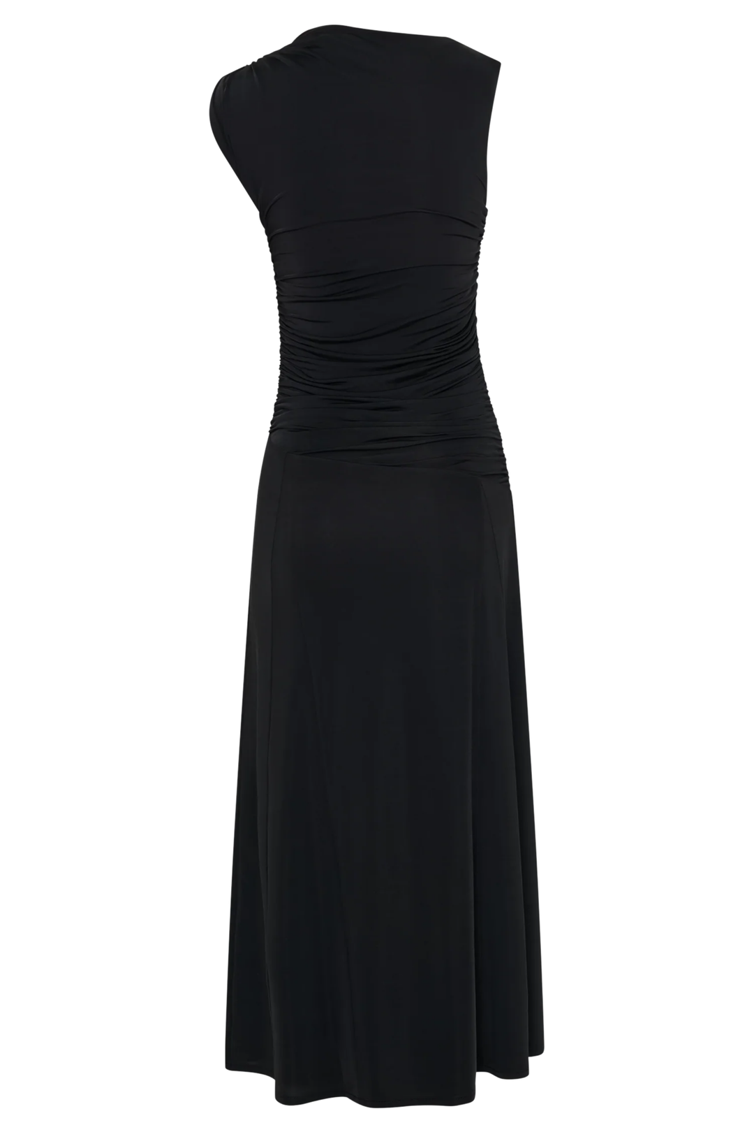 Scarlet Elegance Midi Dress