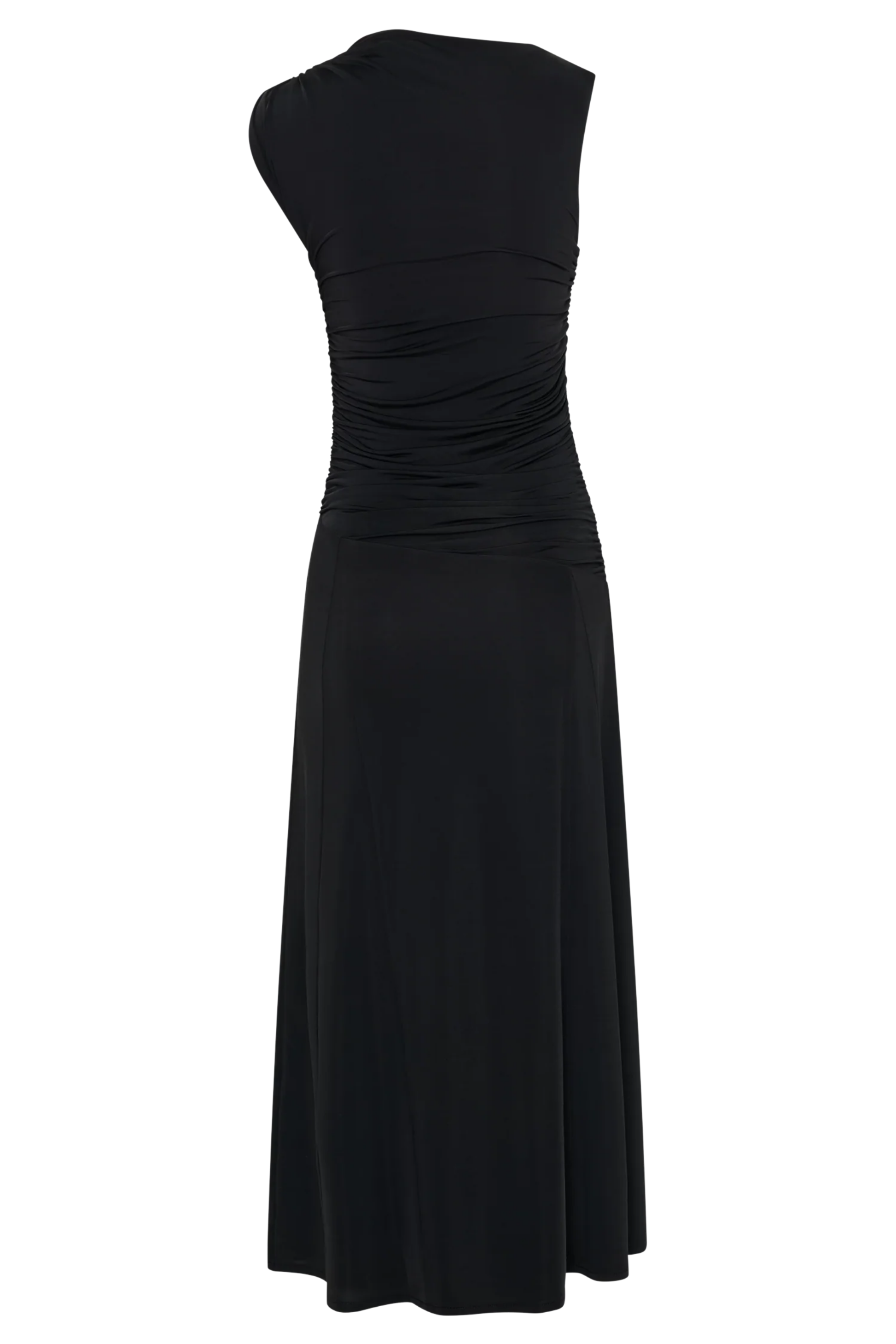 Scarlet Elegance Midi Dress