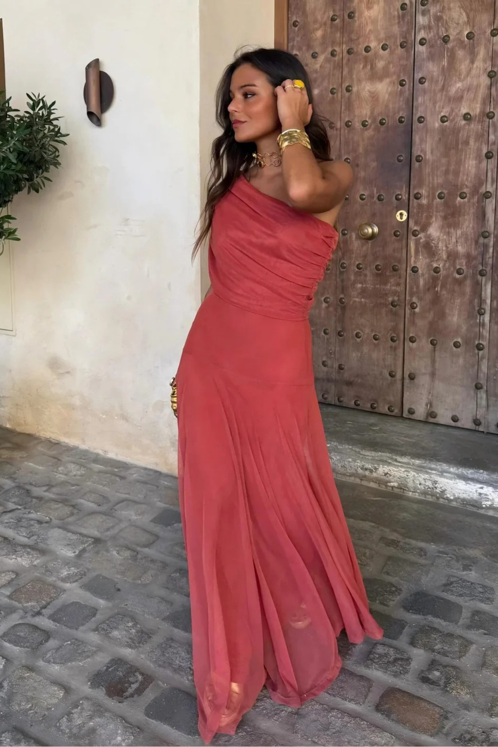 Luxe Shadow Maxi Dress