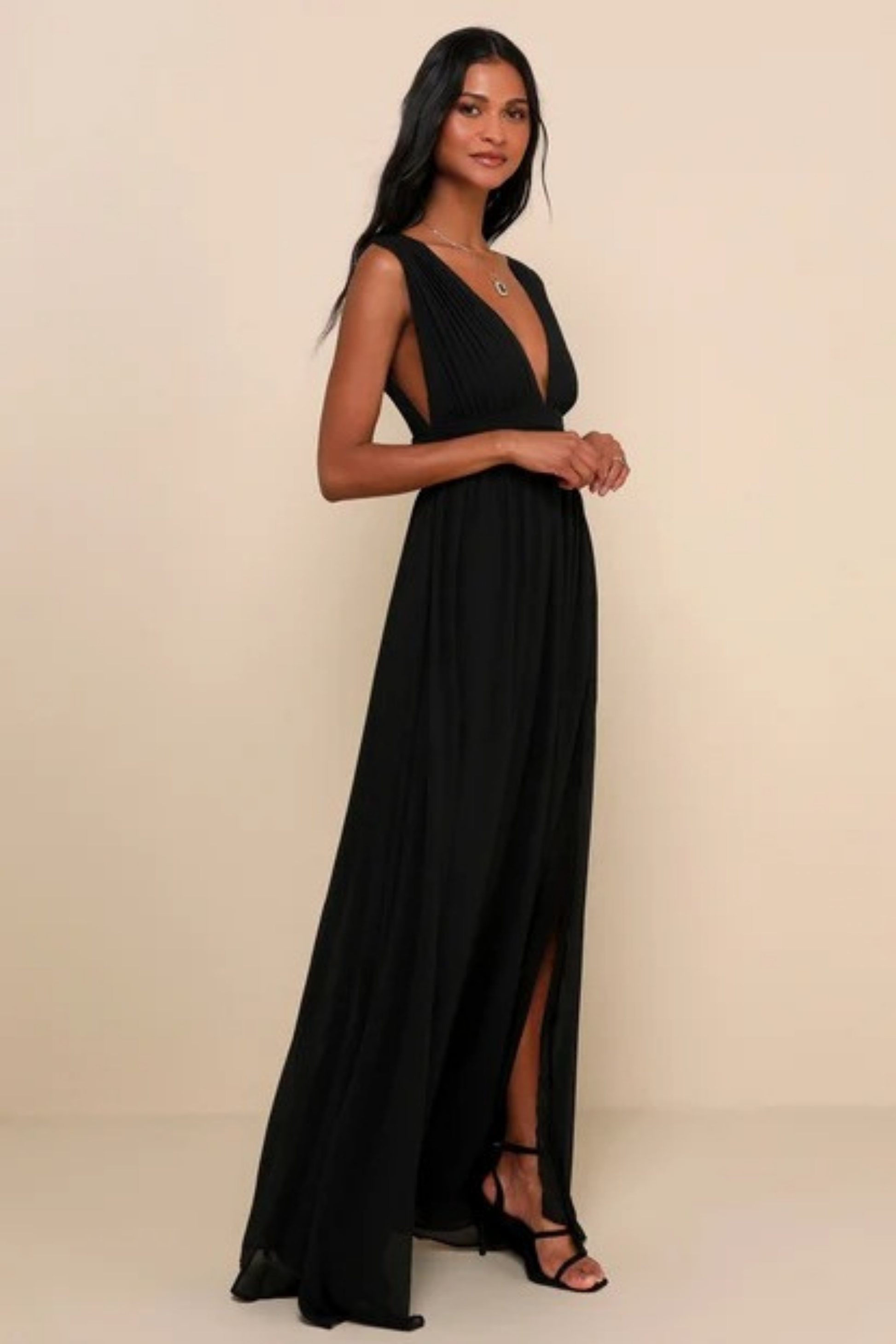 Elegant Bridesmaid Dress Flowing Chiffon Style