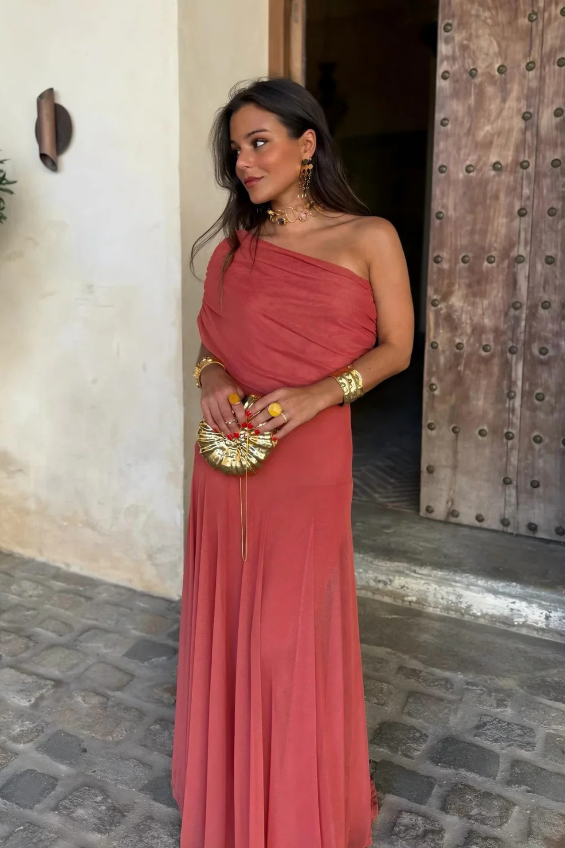 Luxe Shadow Maxi Dress