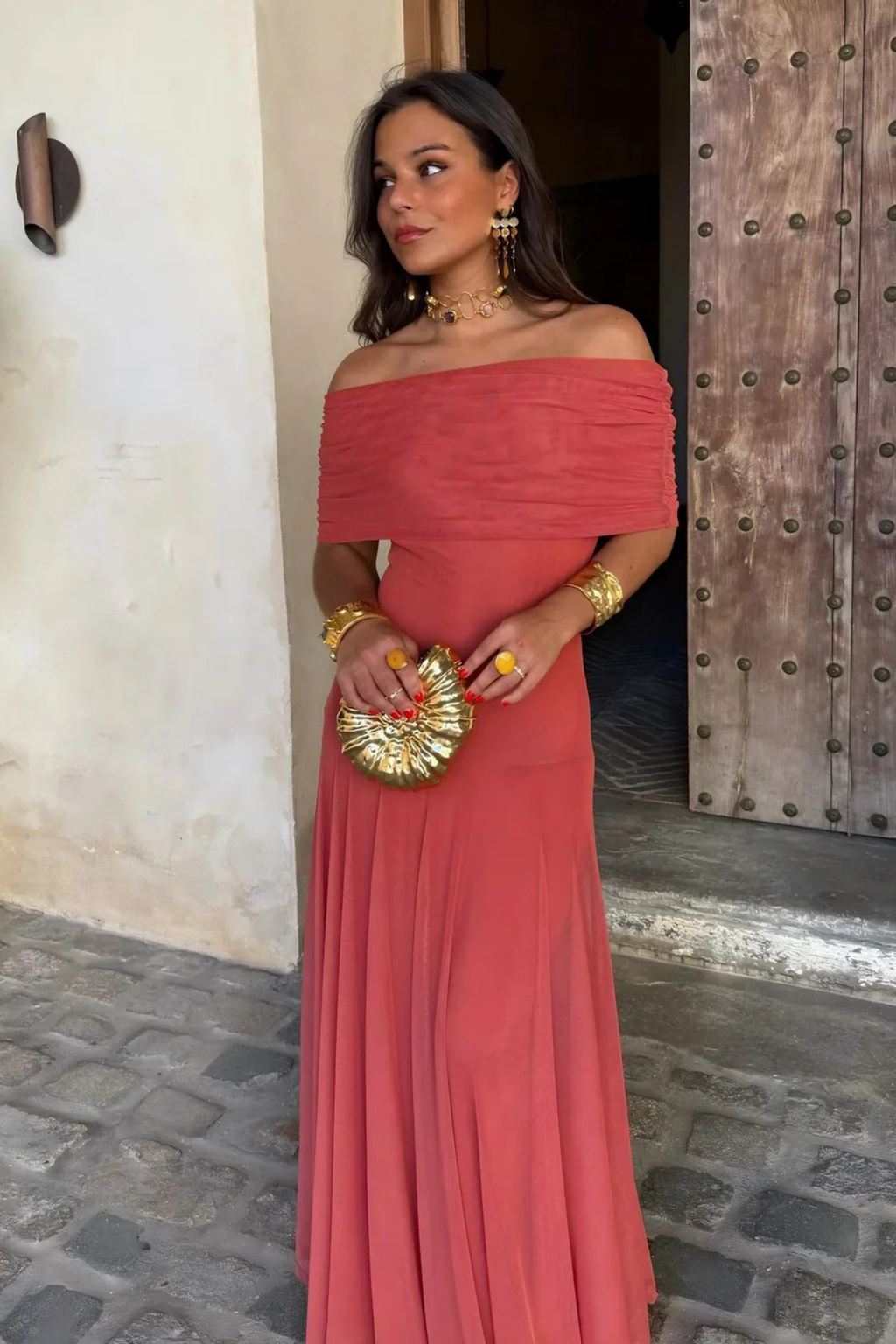 Luxe Shadow Maxi Dress