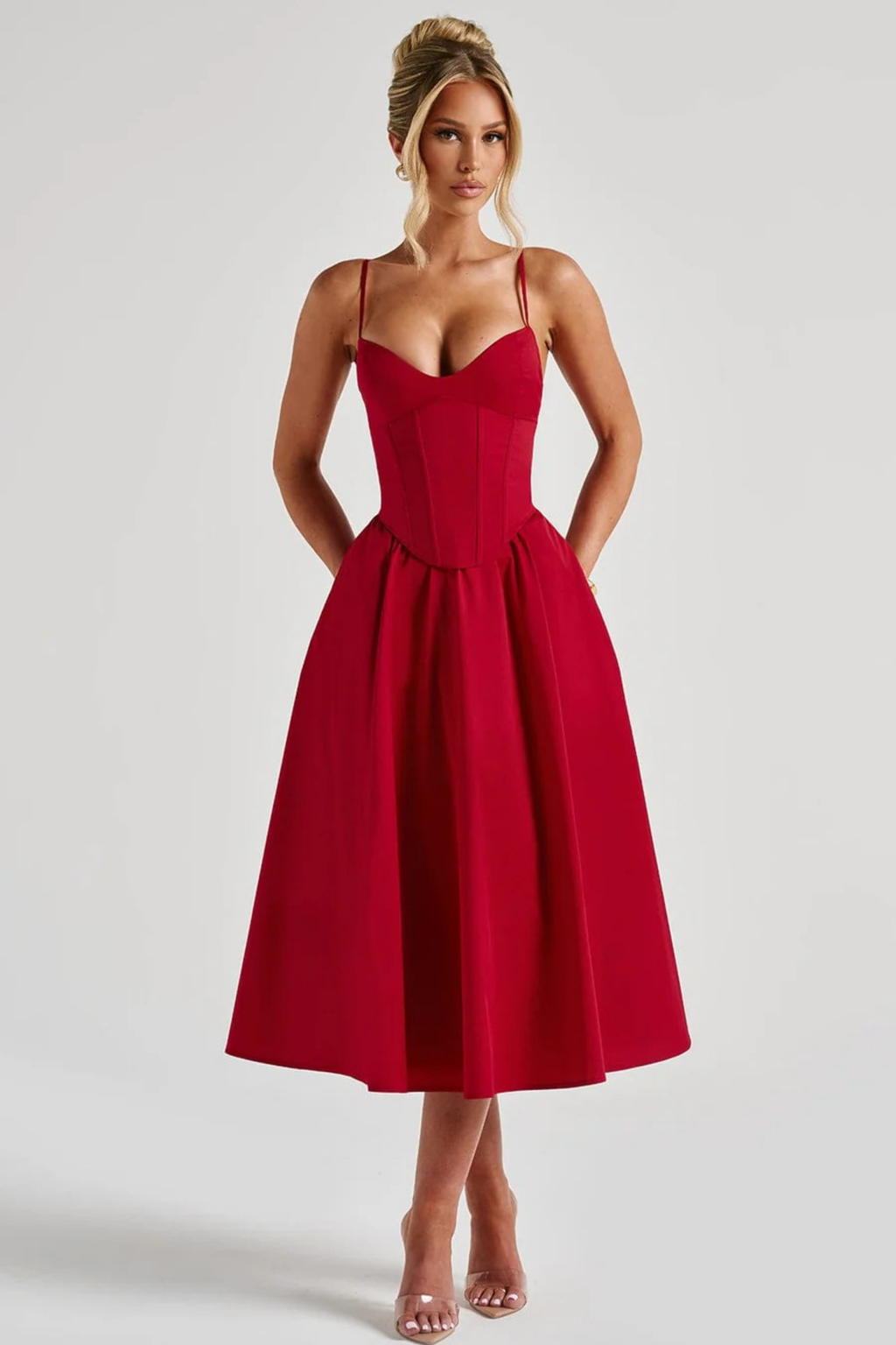 Belle Aura Midi Dress