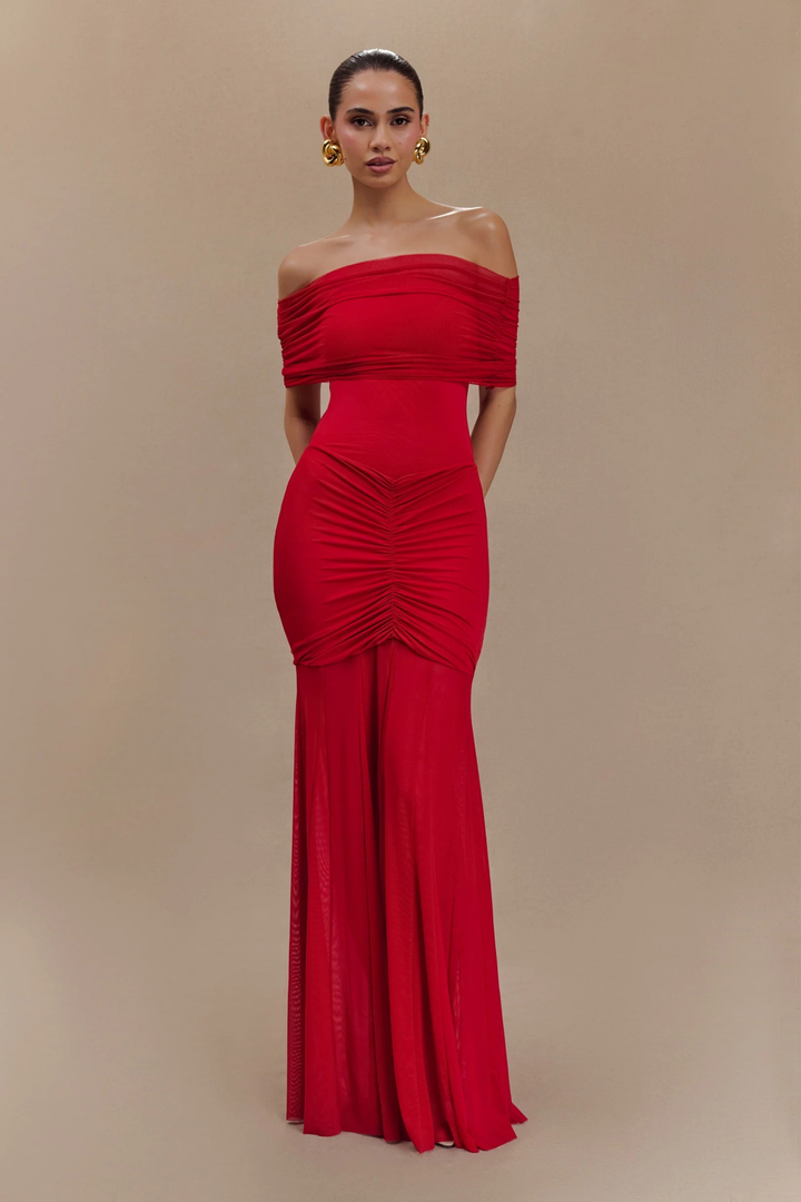 Midnight Illusion Maxi Dress