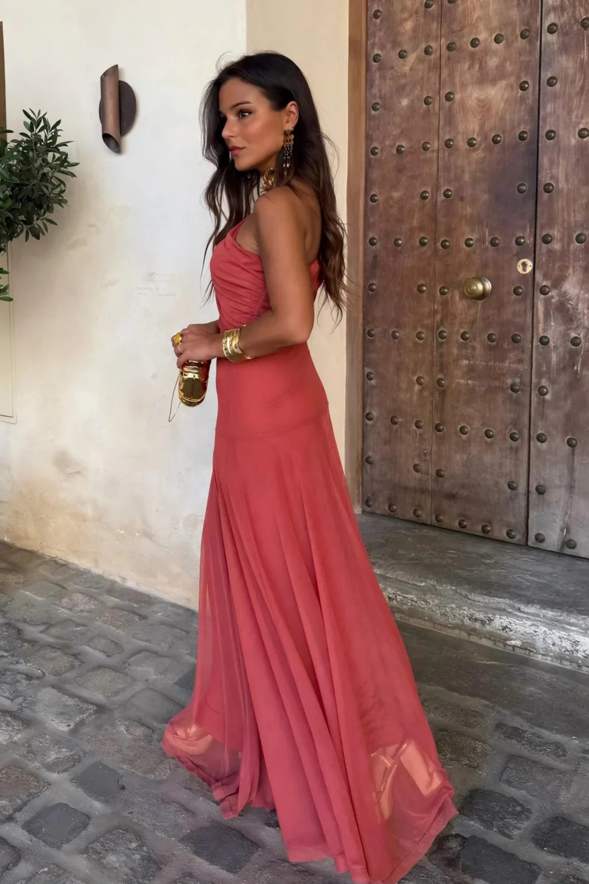 Luxe Shadow Maxi Dress