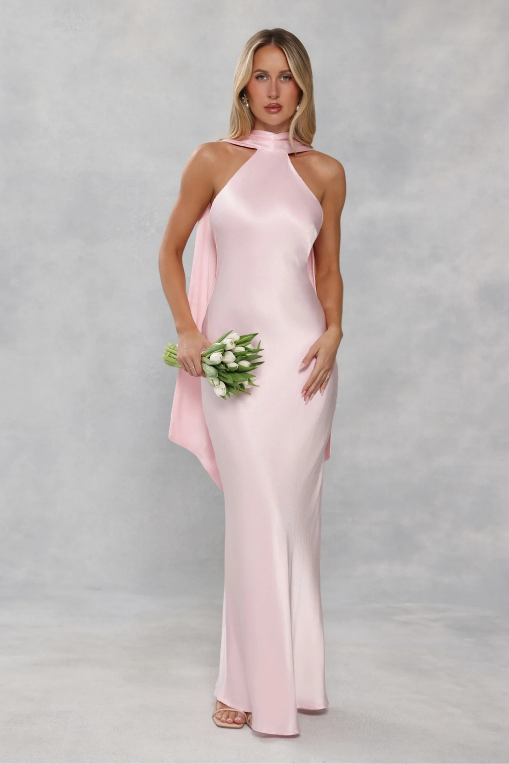 Rosé Aura Maxi Dress