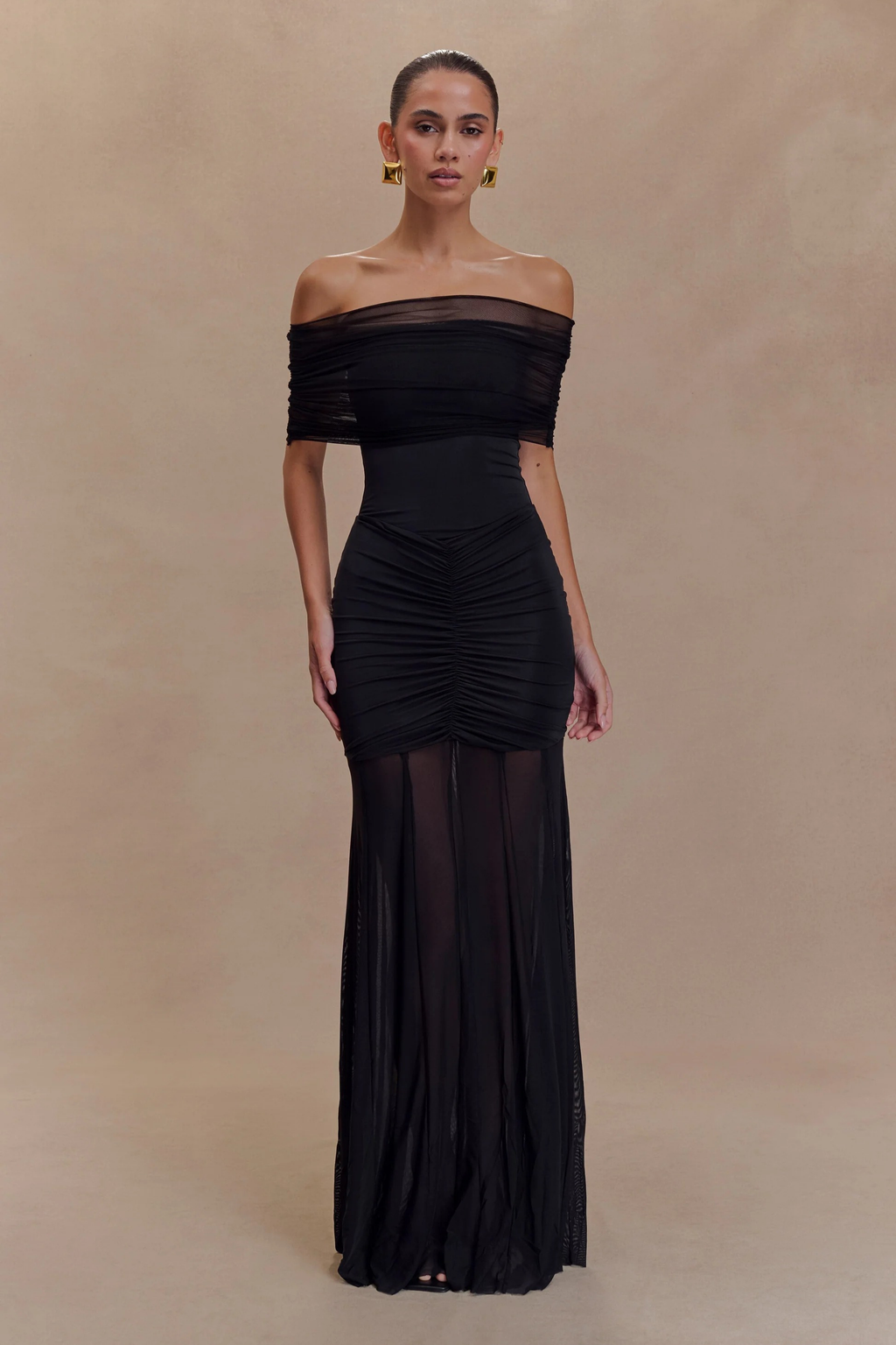Midnight Illusion Maxi Dress