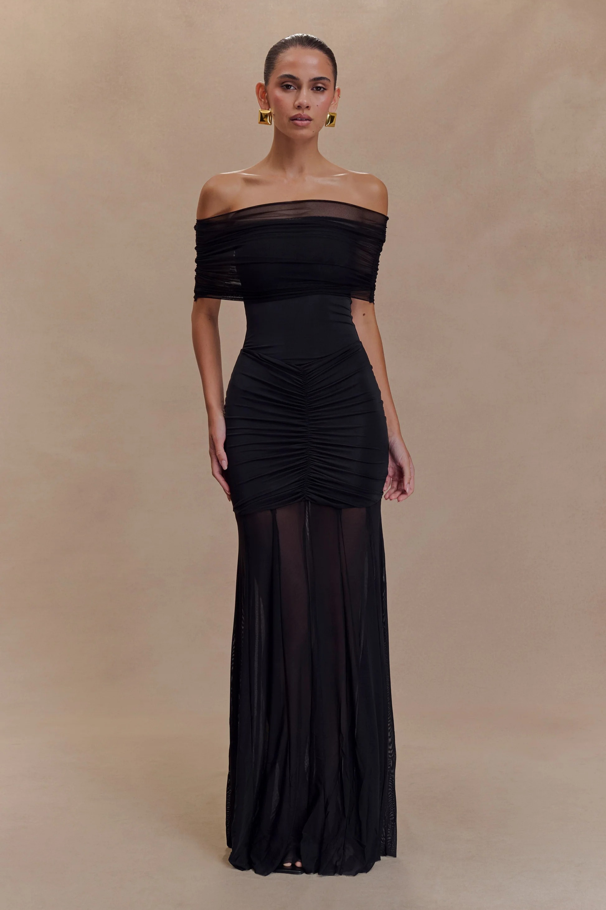 Midnight Illusion Maxi Dress