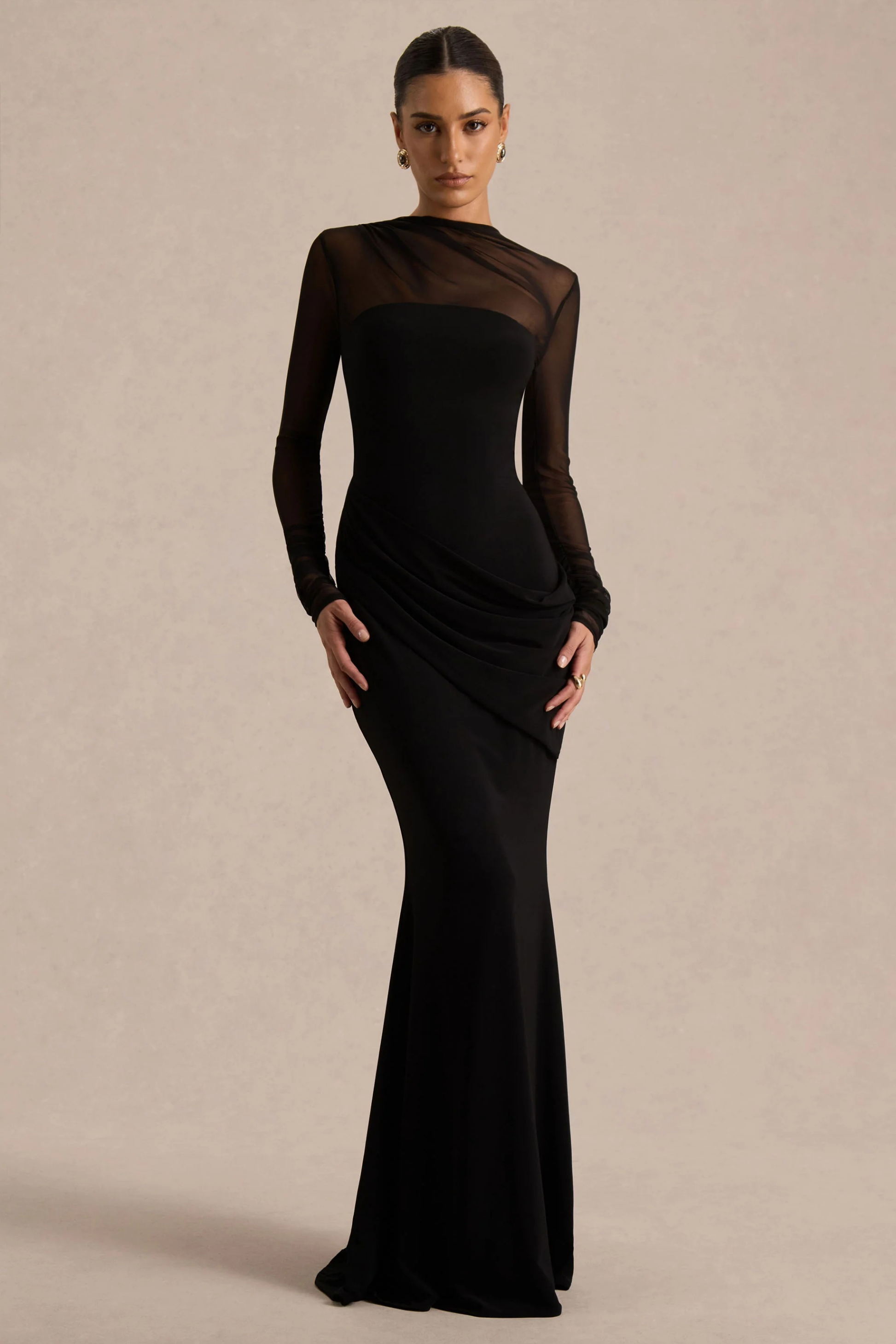 Midnight Veil Maxi Dress