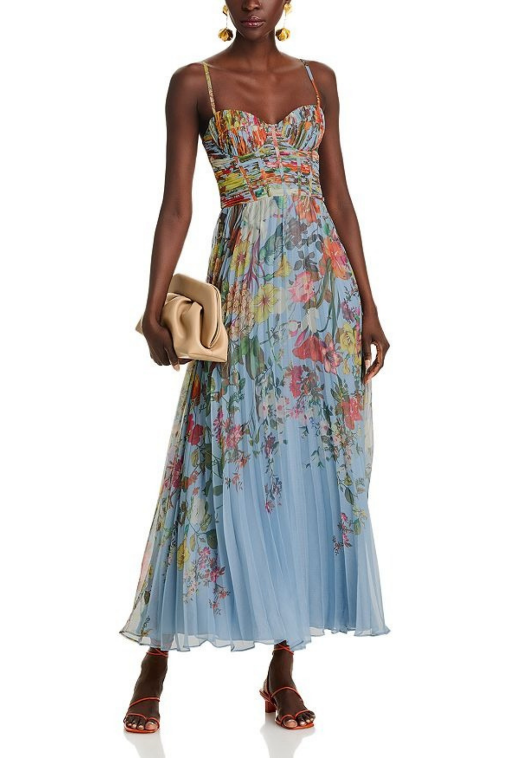 Guest Maxi Dress Watercolor Floral Flowy Style