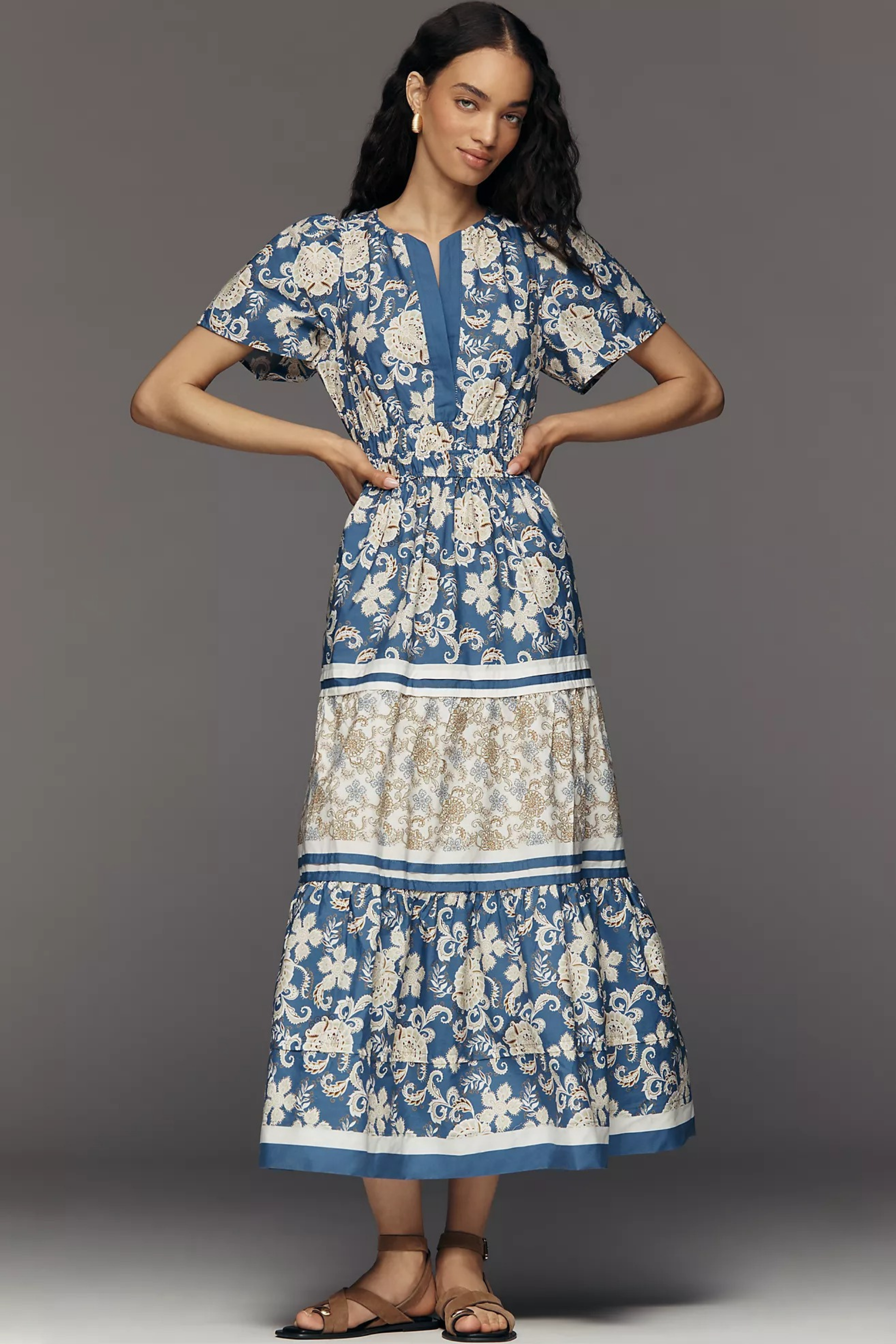 Maxi Dress Floral Print Relaxed Everyday Style