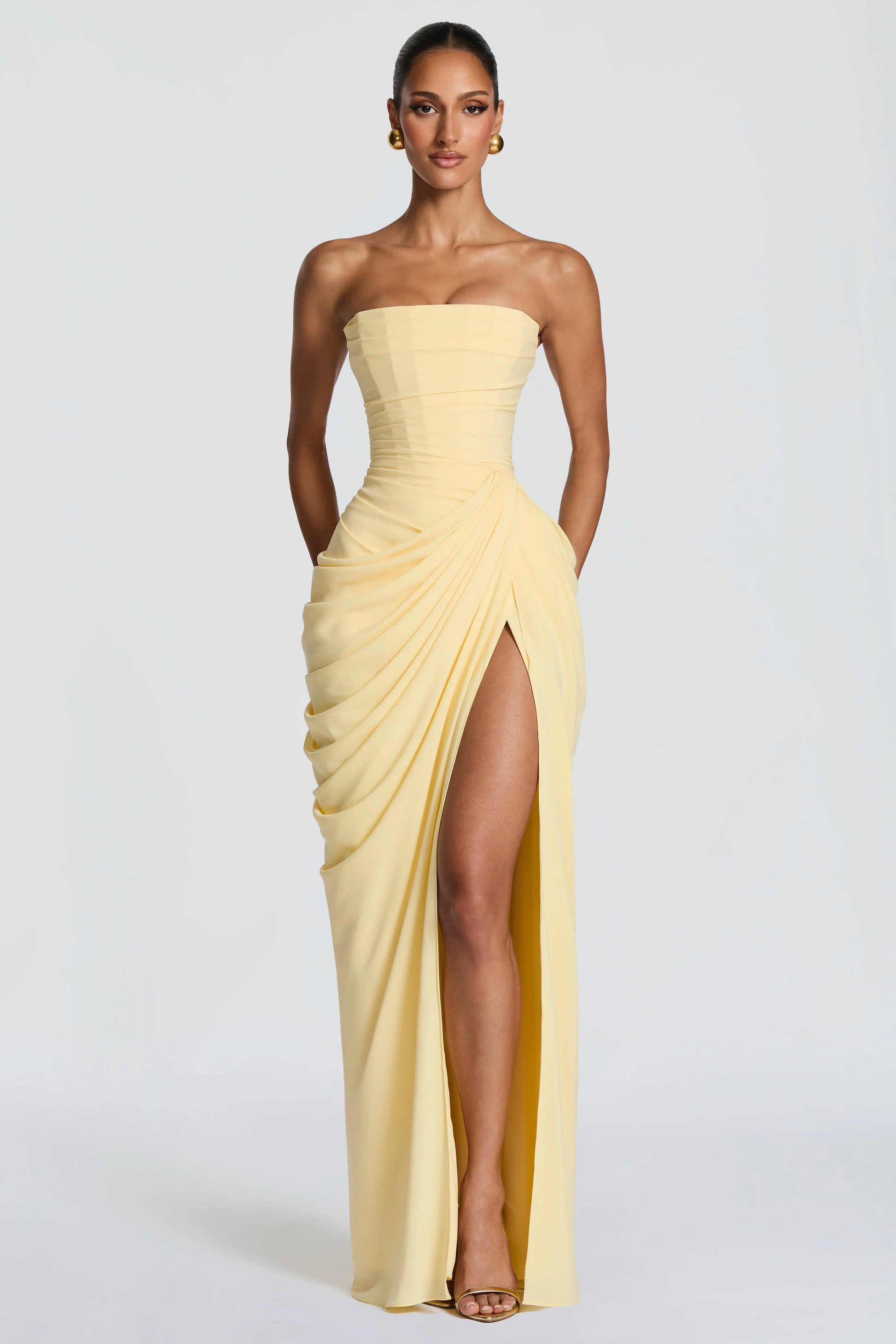 Golden Glow Maxi Dress