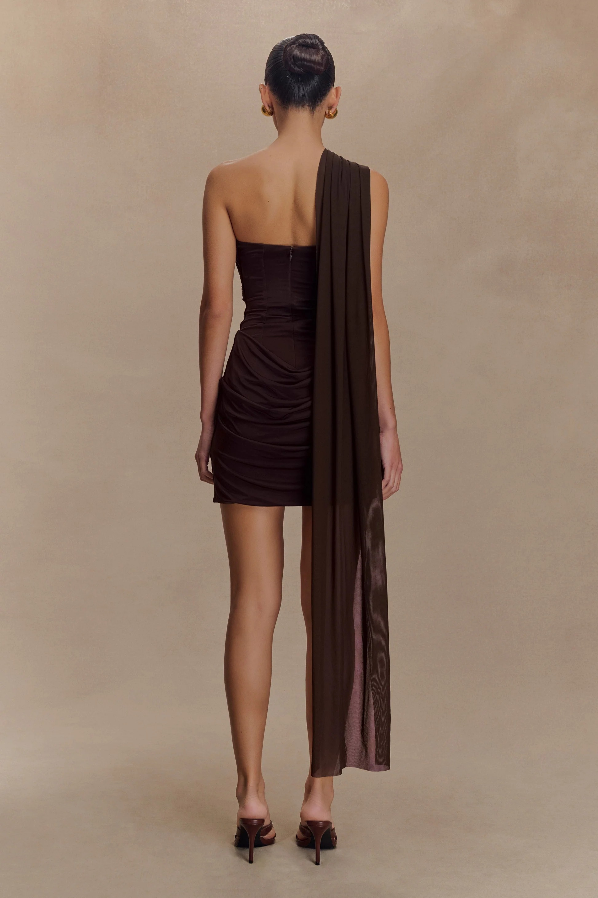 Velvet Shadow Mini Dress