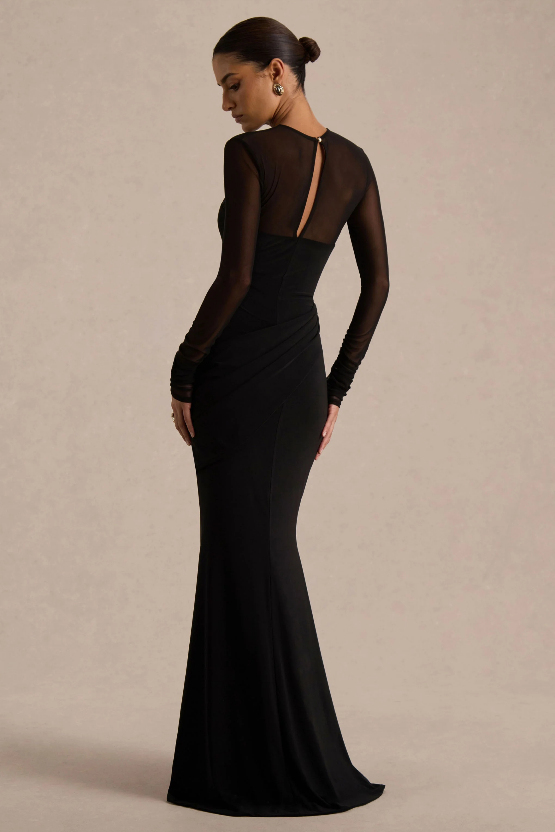 Midnight Veil Maxi Dress