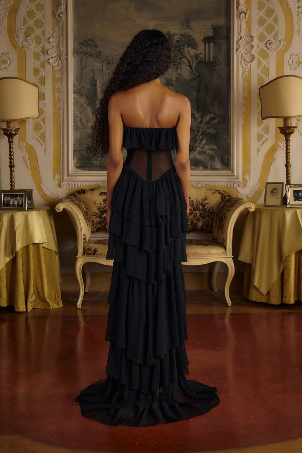 Soft Cascade Maxi Dress