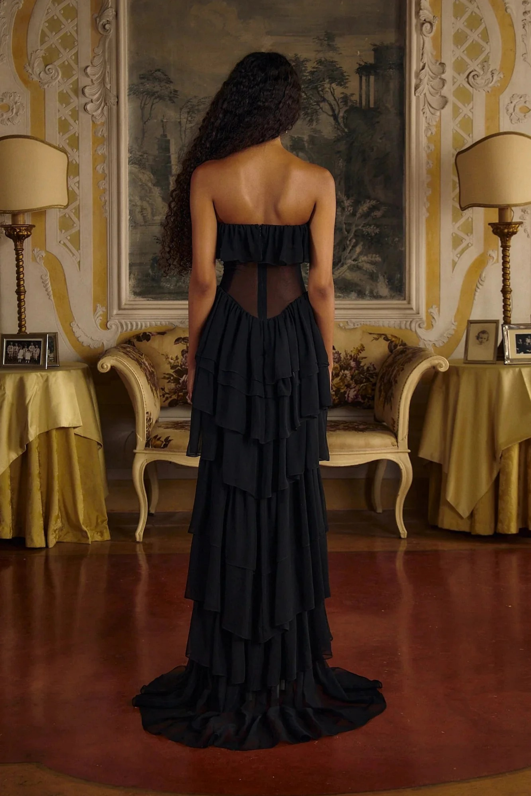 Soft Cascade Maxi Dress
