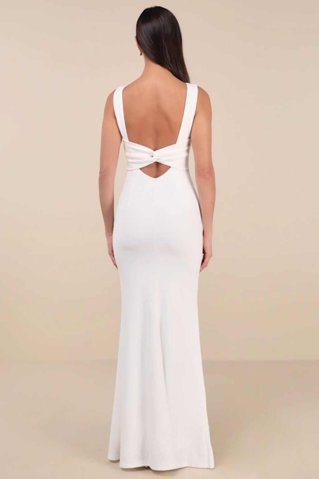 Bridesmaid Maxi Dress Open Back Elegant Style