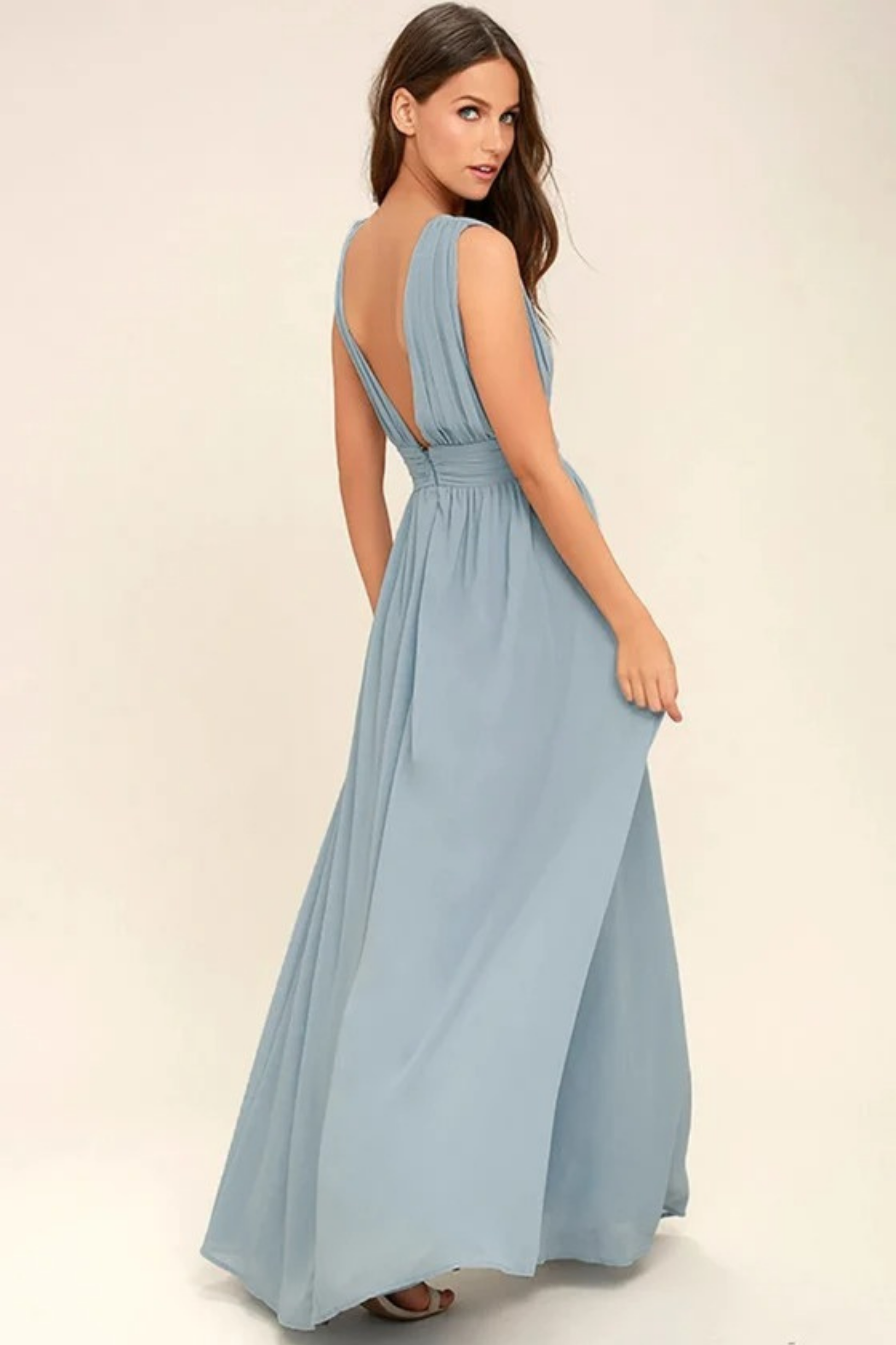 Elegant Bridesmaid Dress Flowing Chiffon Style