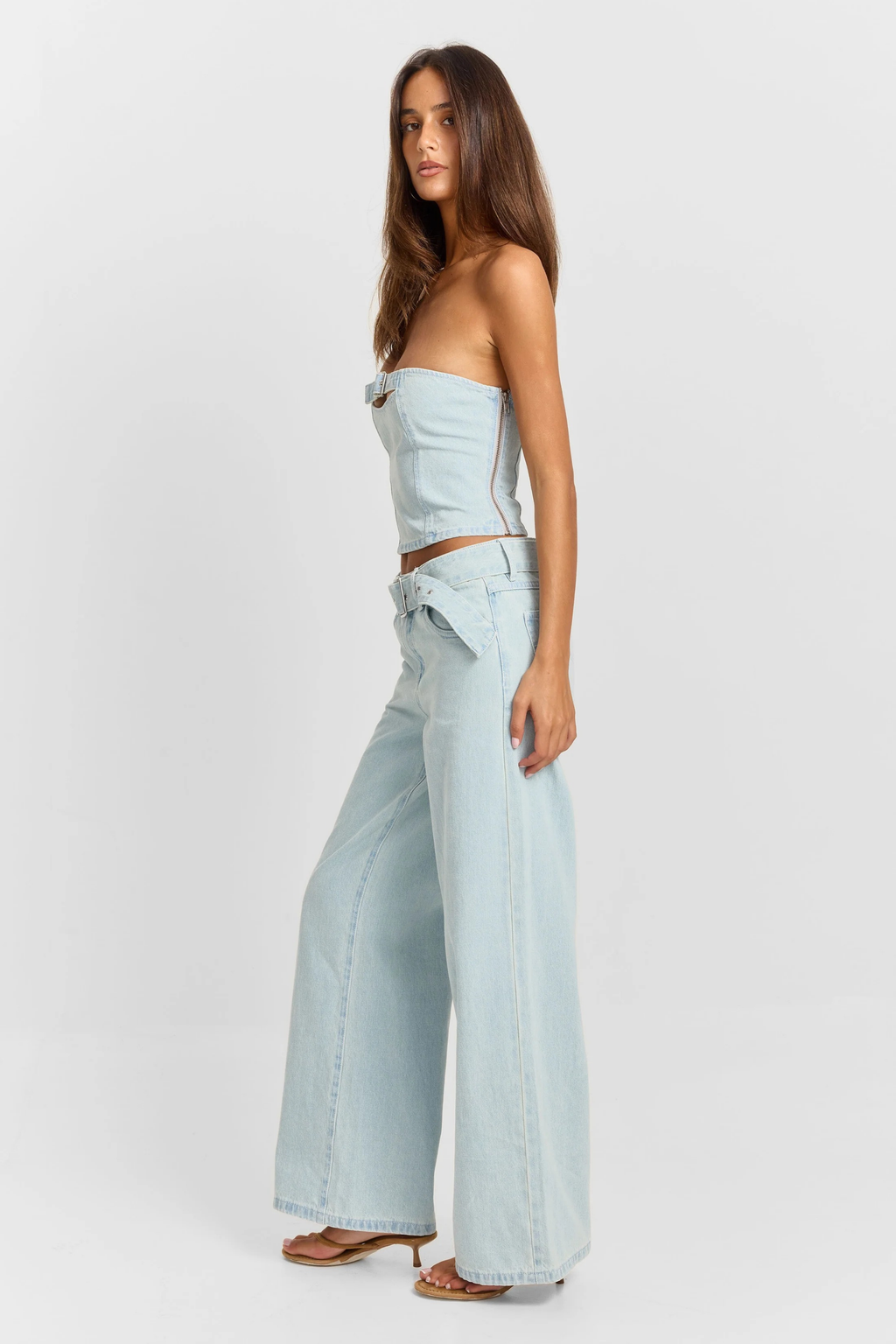 Wide Leg Jeans High Rise Relaxed Style