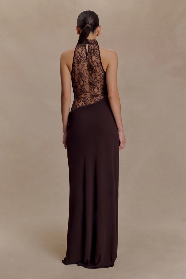 Noir Allure Maxi Dress