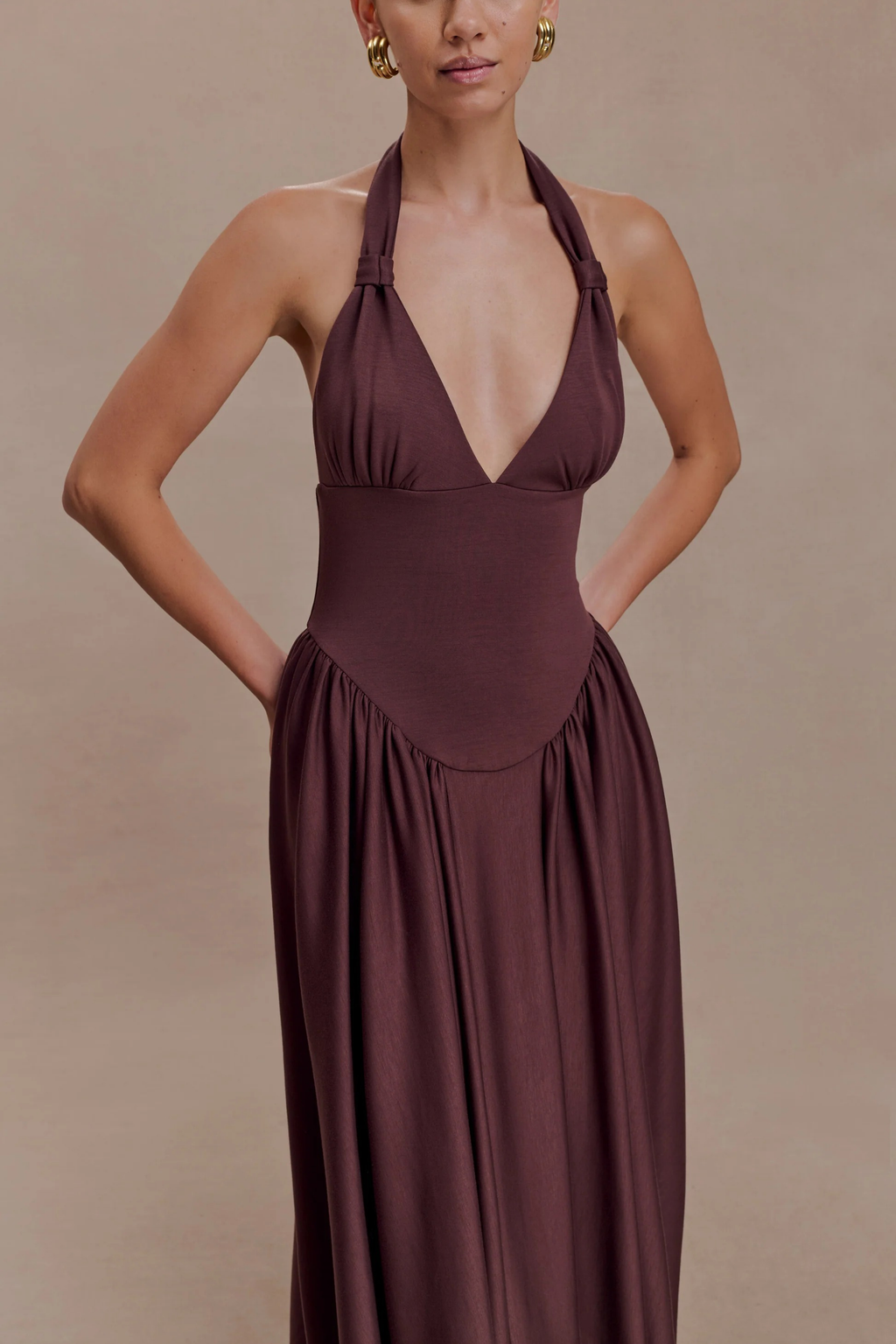 Sienna Halter Midi Dress