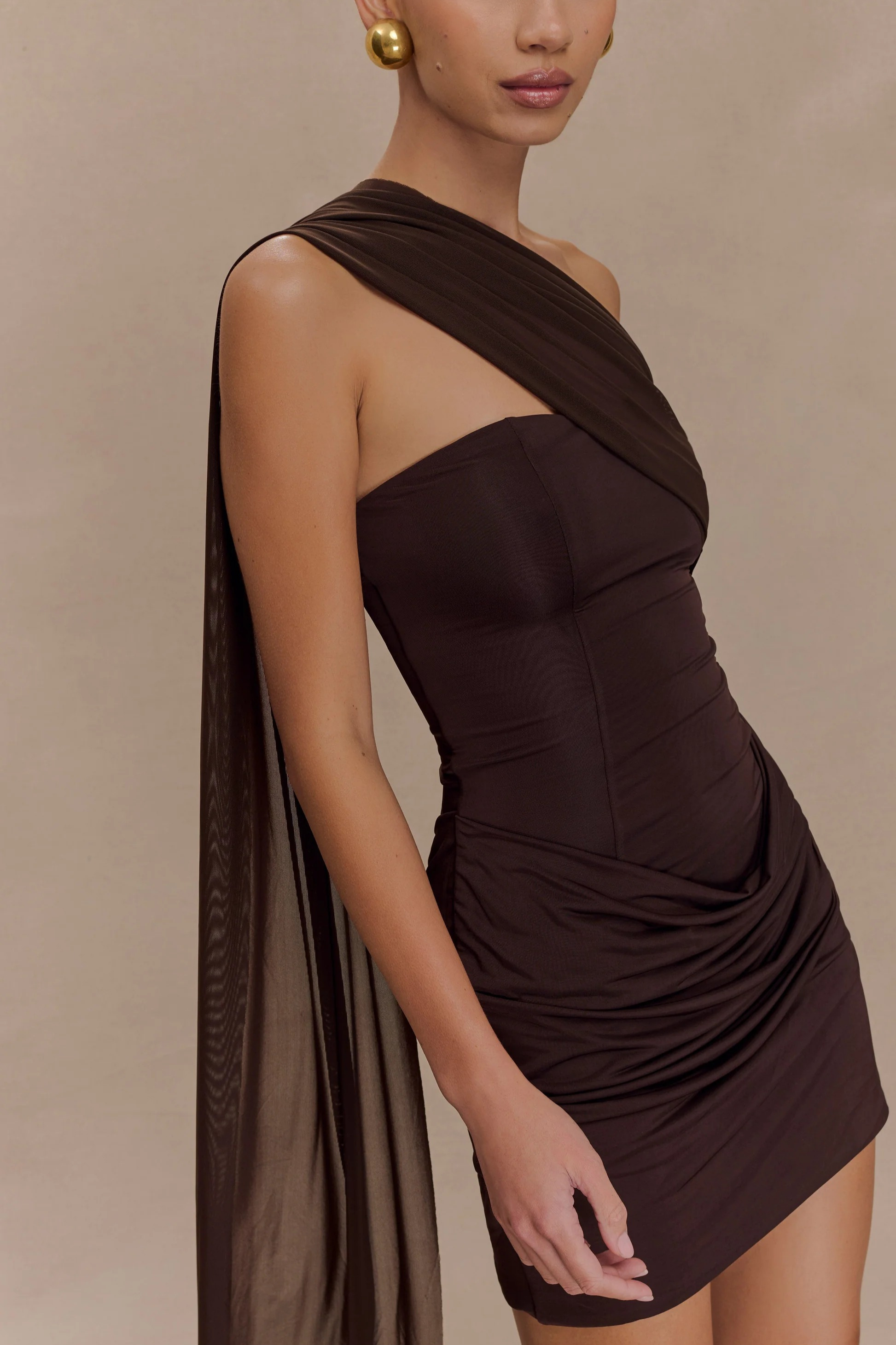 Velvet Shadow Mini Dress