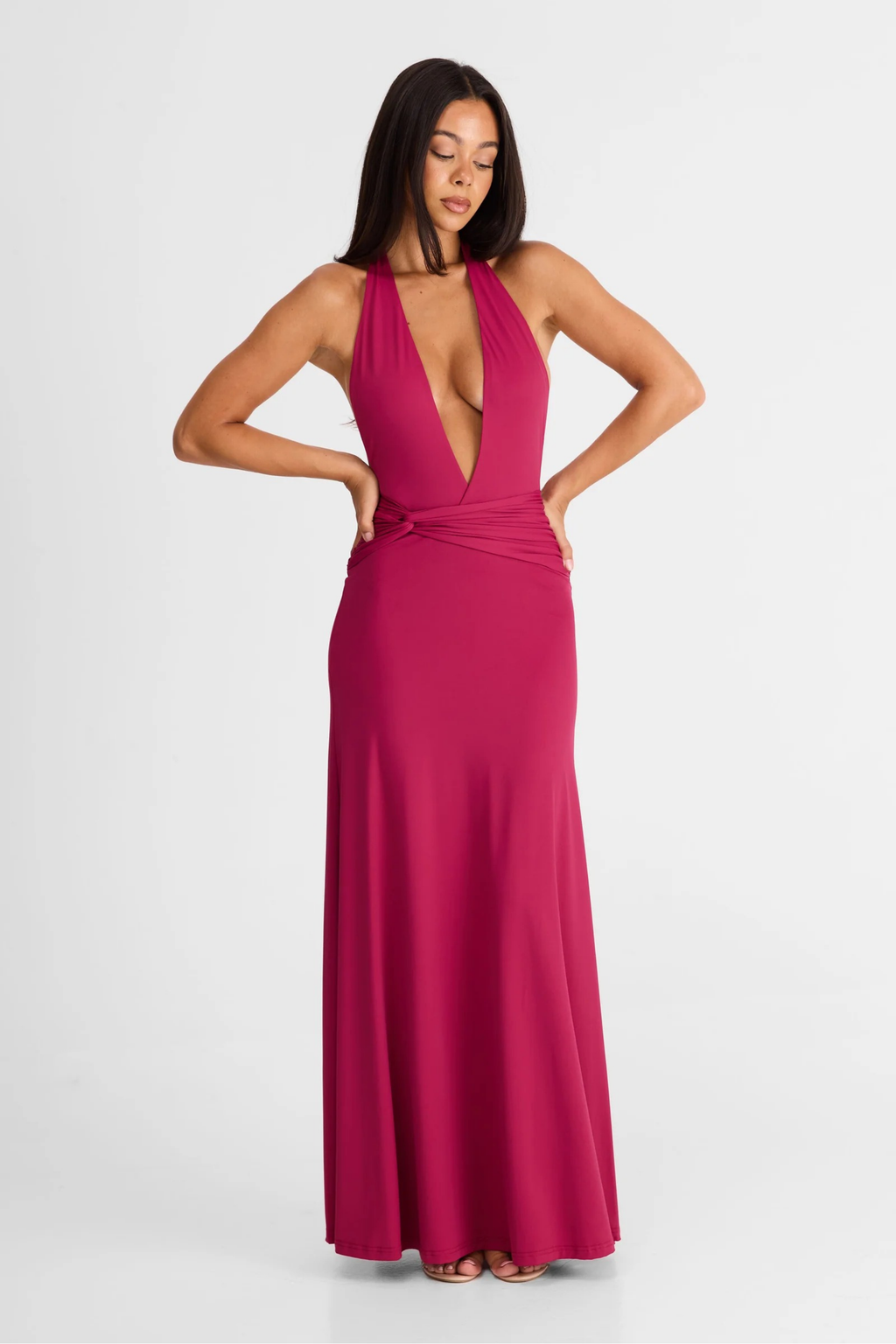 Velvet Aura Maxi Dress