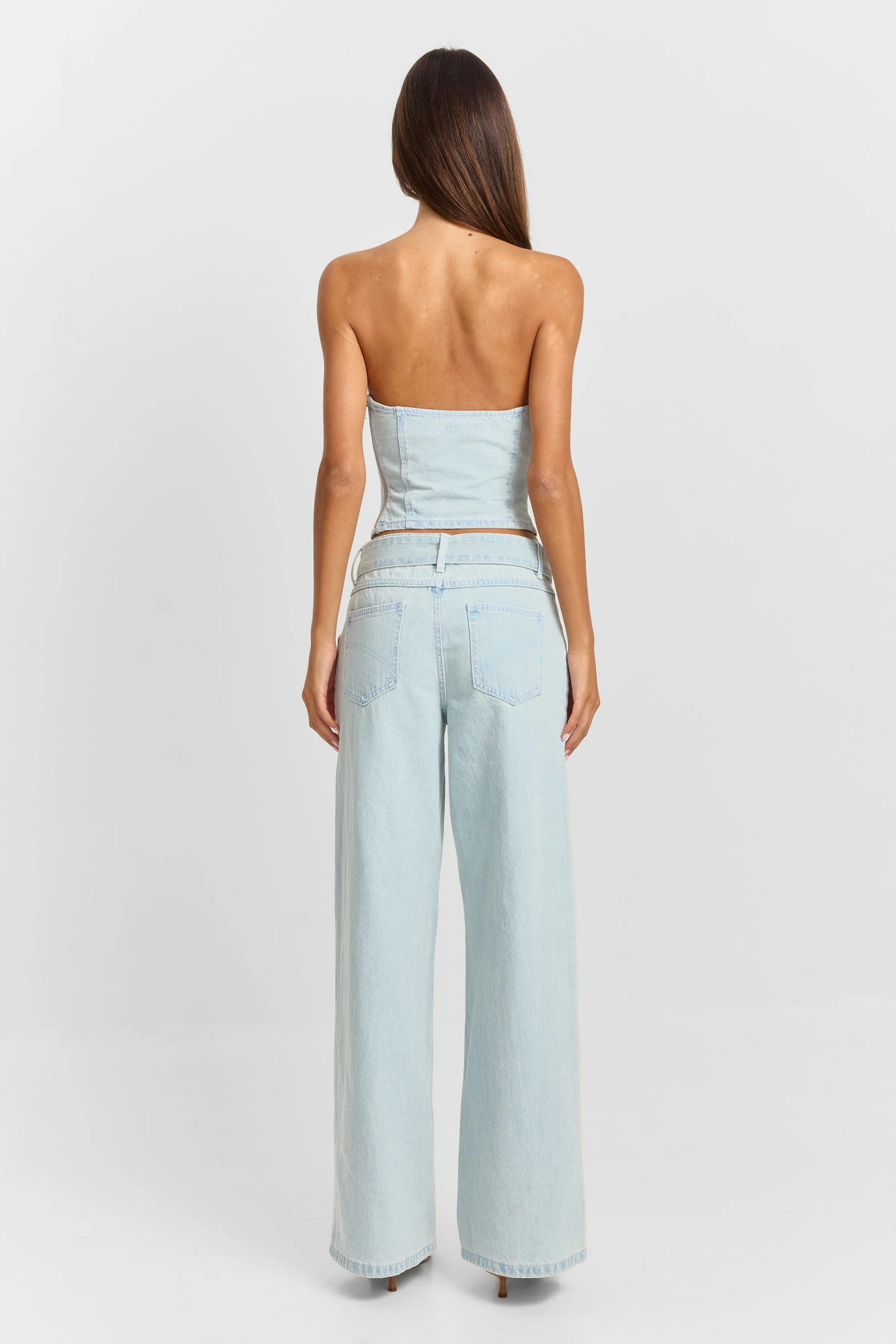 Wide Leg Jeans High Rise Relaxed Style