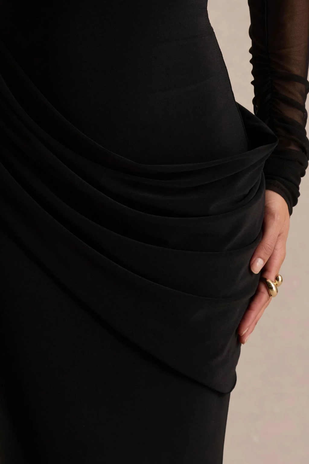 Midnight Veil Maxi Dress