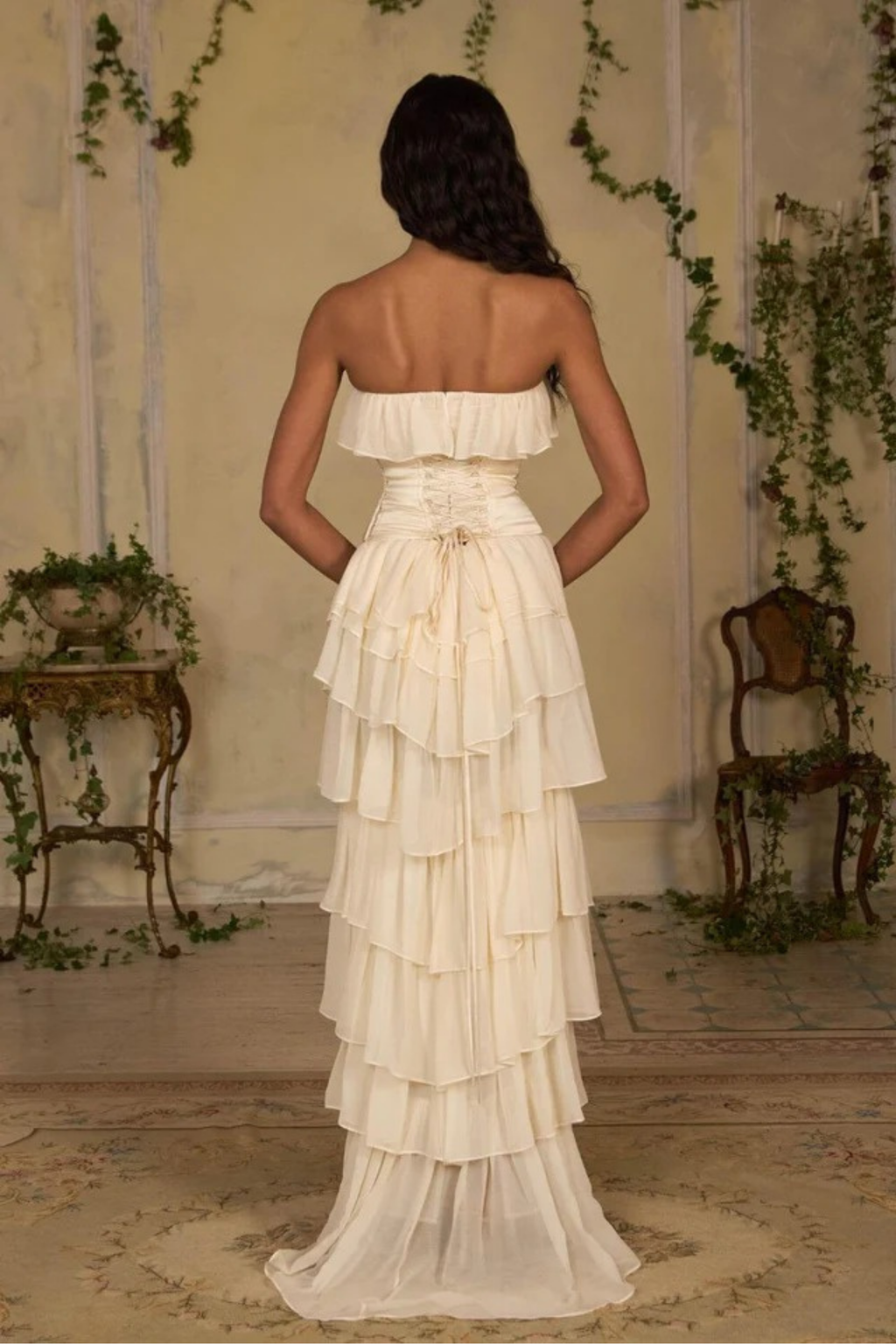 Soft Cascade Maxi Dress