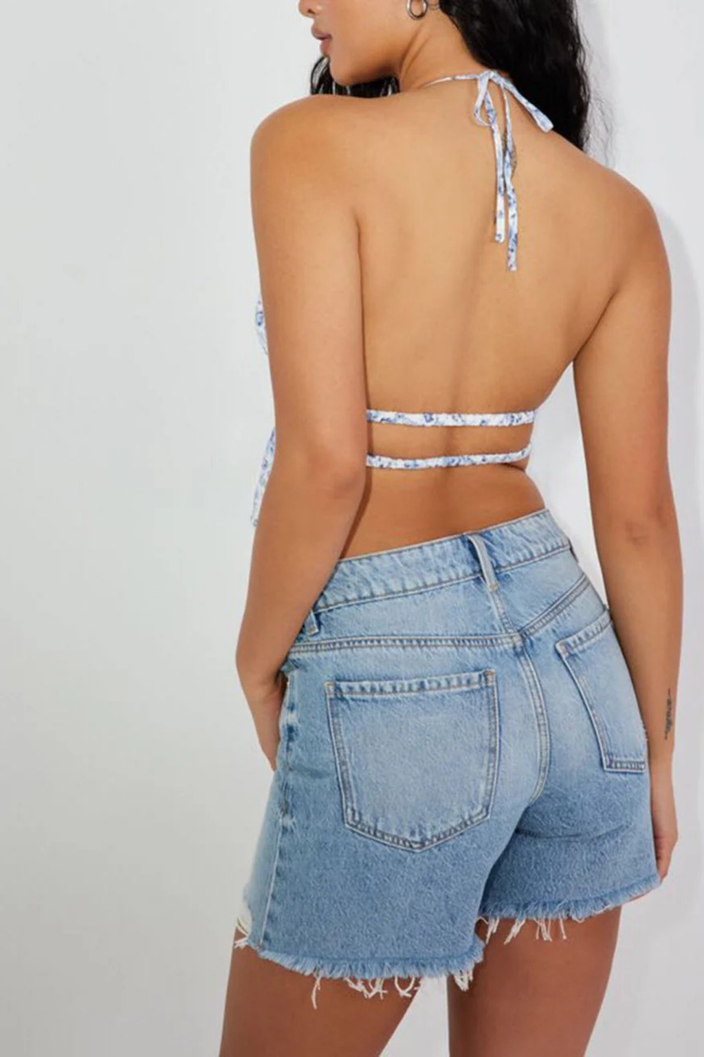Sky Bloom Halter Top