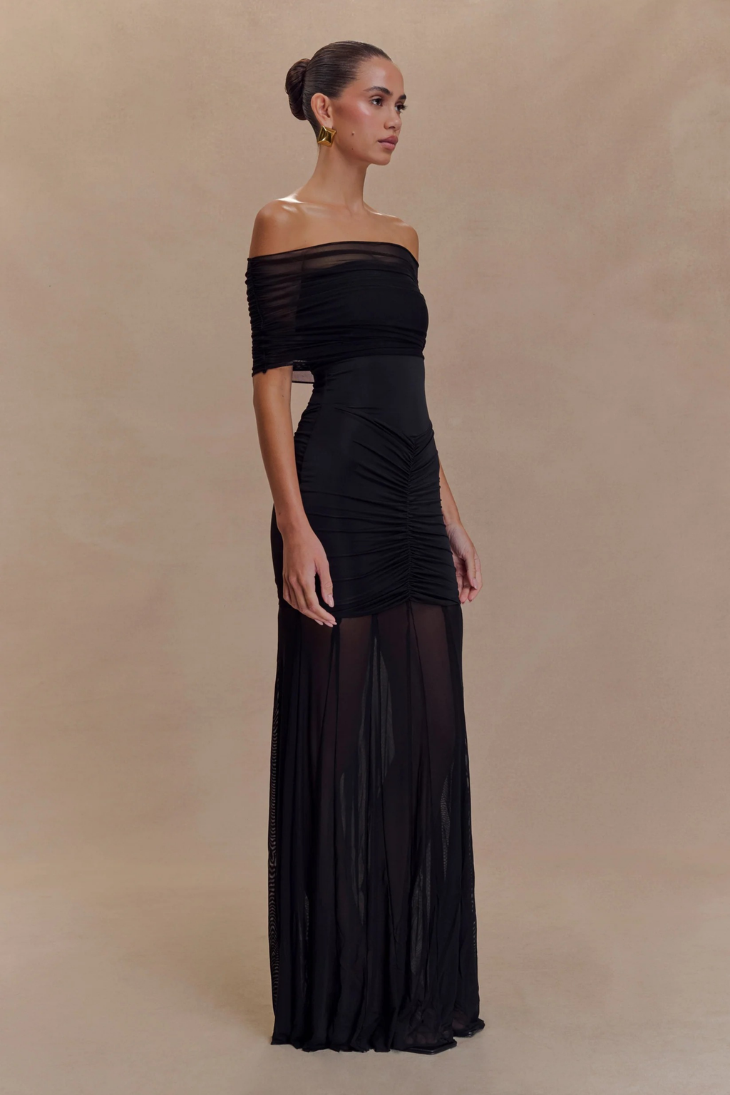 Midnight Illusion Maxi Dress