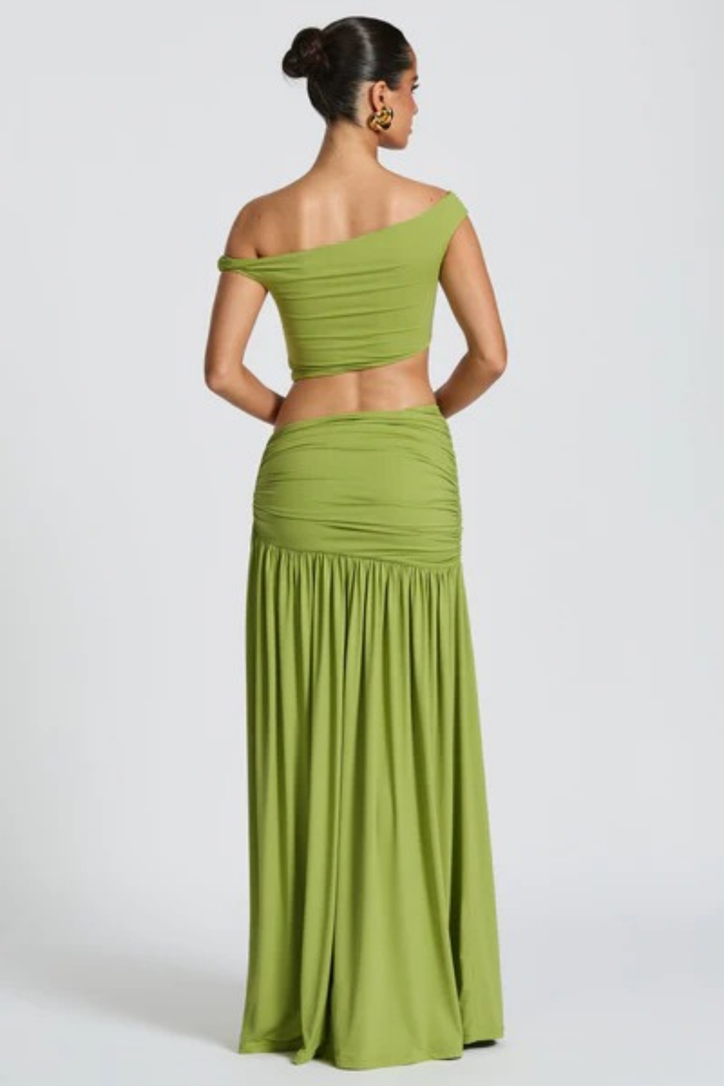 Golden Oasis Slit Skirt