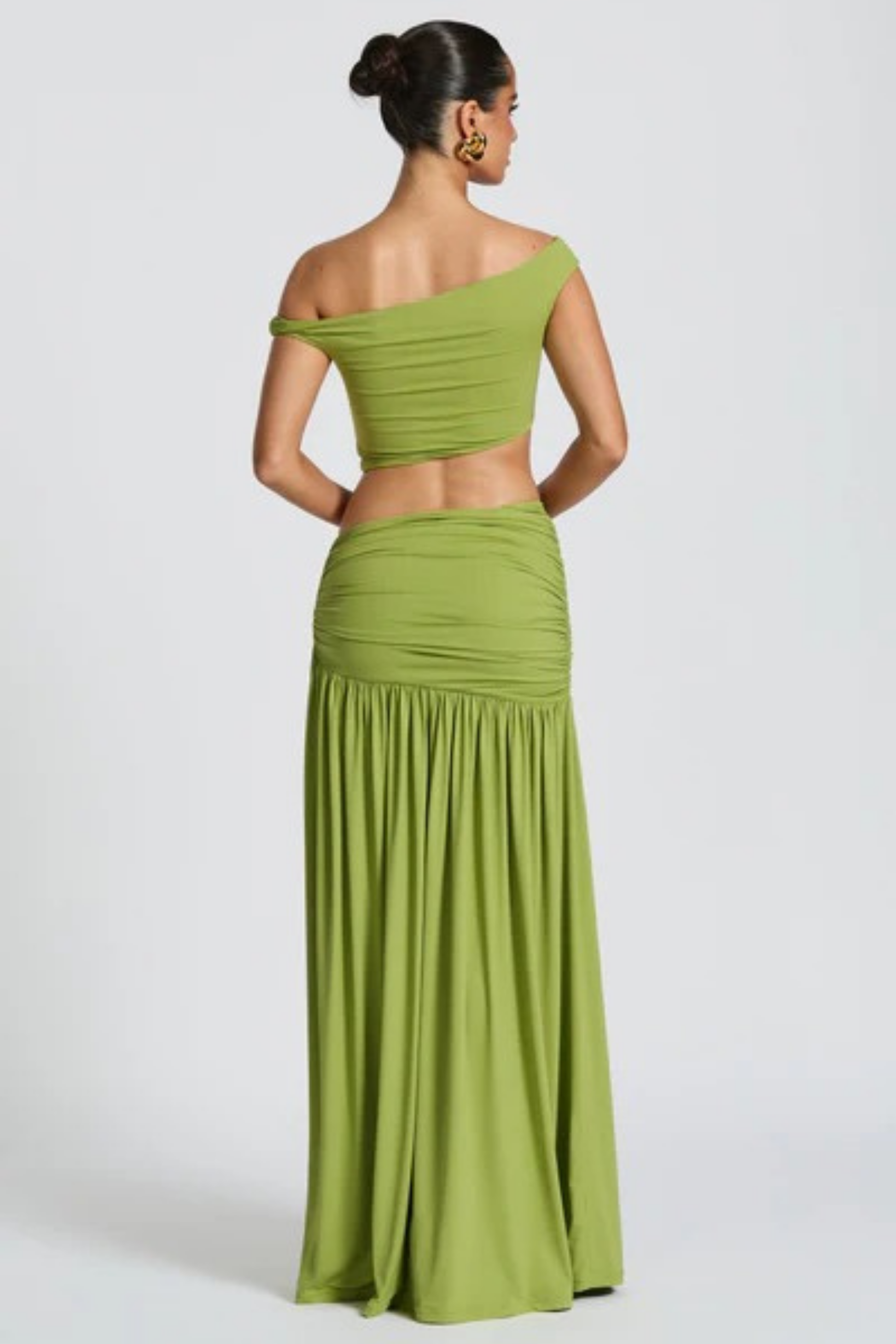 Golden Oasis Slit Skirt
