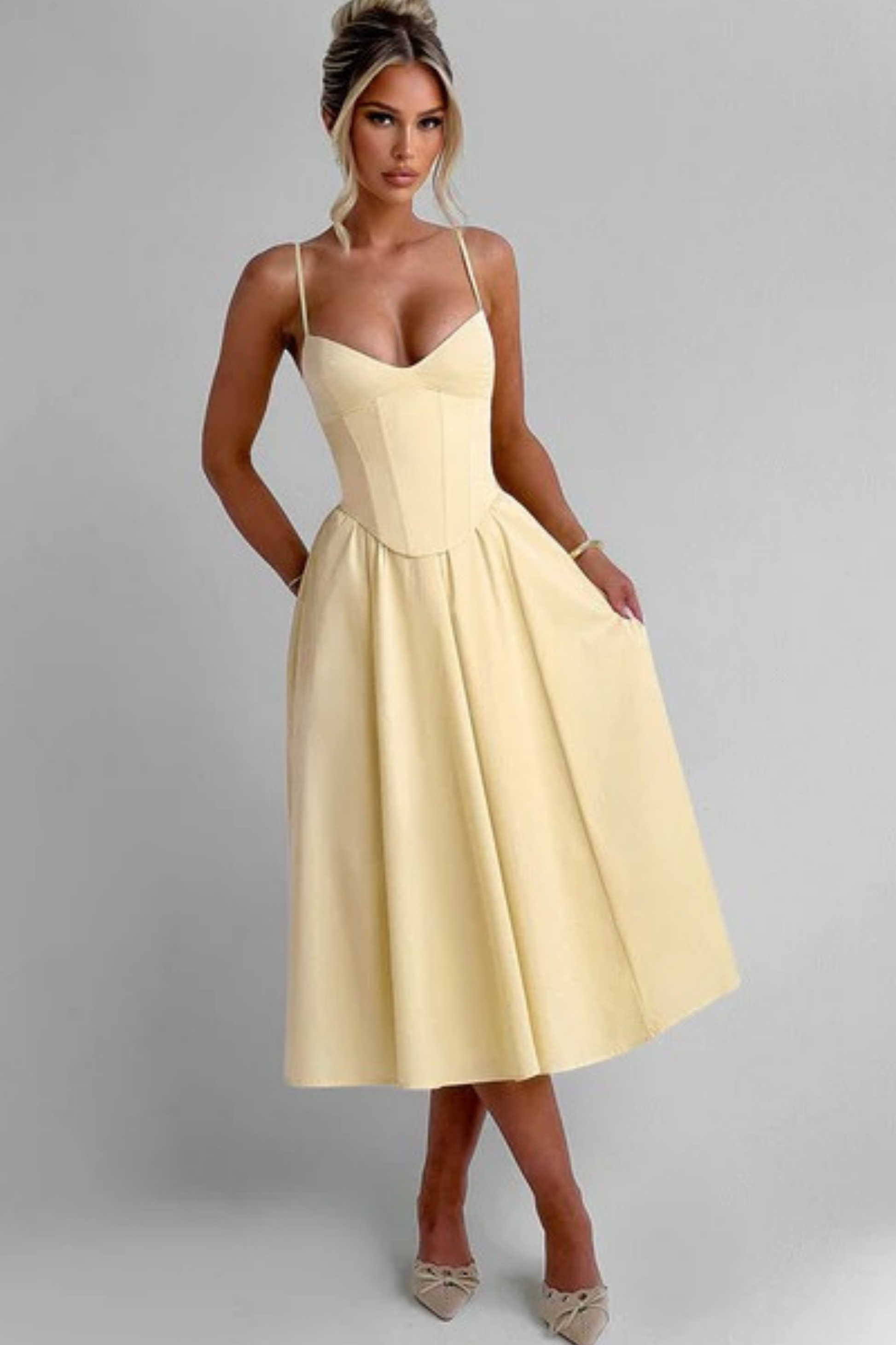Belle Aura Midi Dress