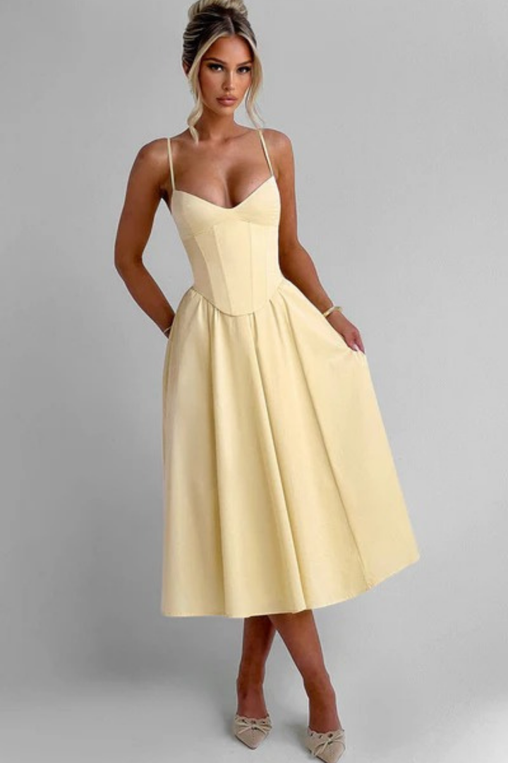 Belle Aura Midi Dress