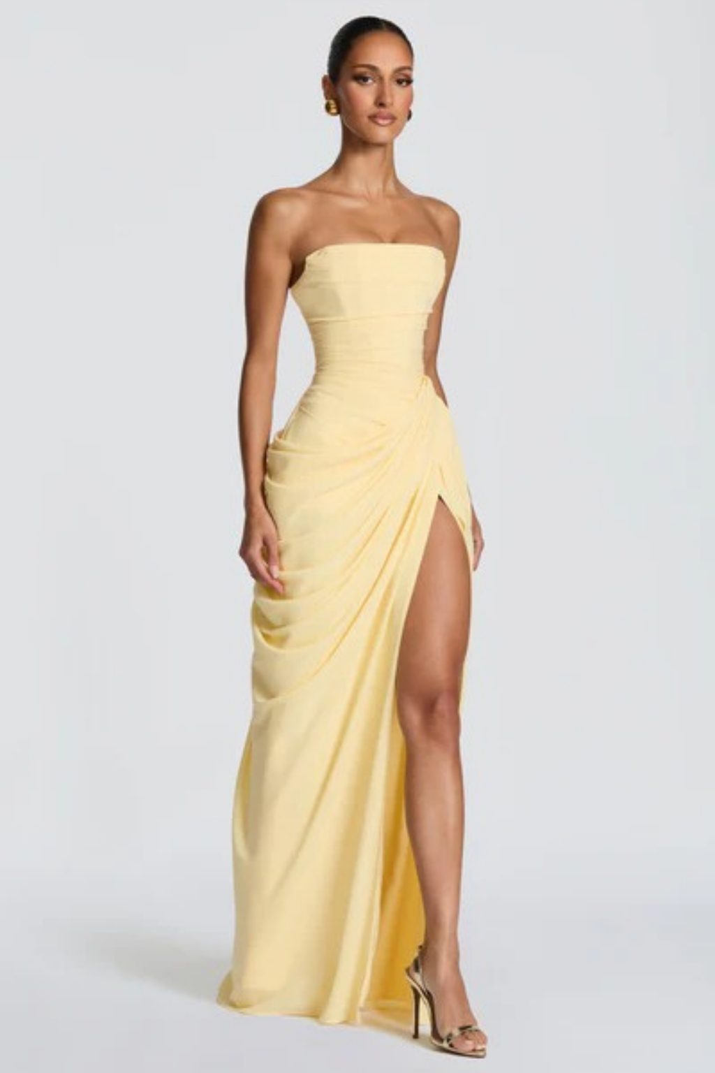 Golden Glow Maxi Dress
