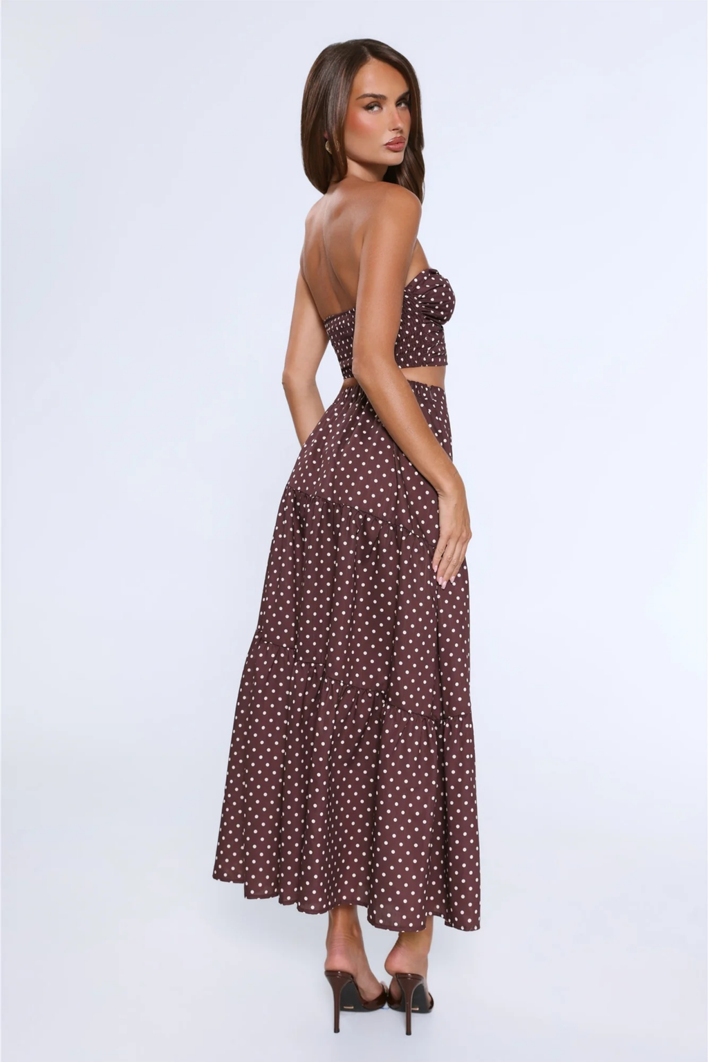 Strapless Twist Front Top