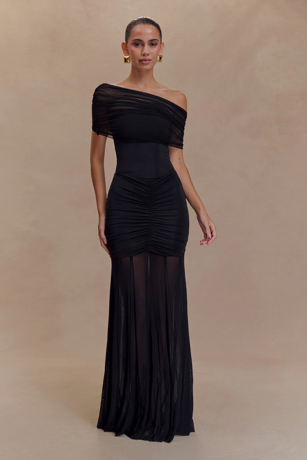 Midnight Illusion Maxi Dress