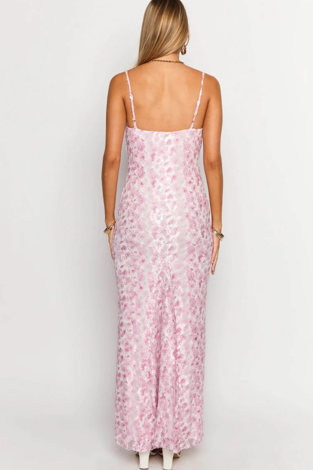 Lace Maxi Dress Spaghetti Strap Romantic Summer Style