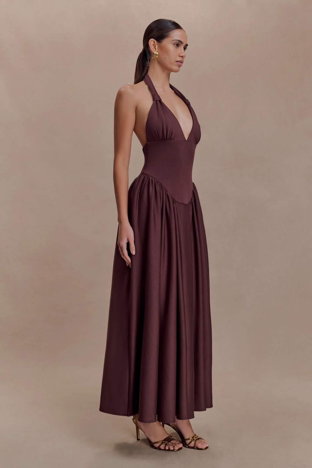 Sienna Halter Midi Dress